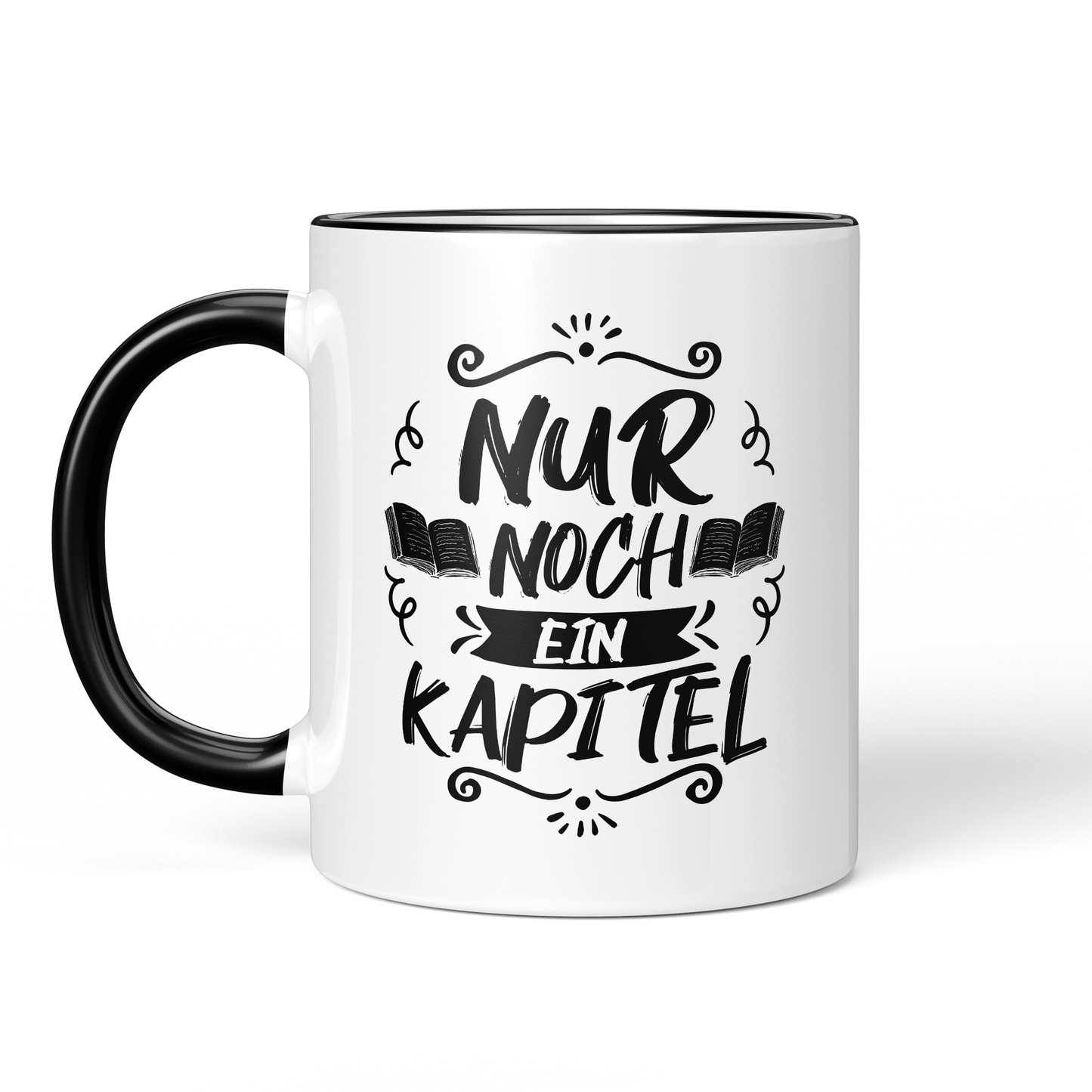 CupHaven® Lesen Tasse - Nur noch ein Kapitel - Geschenk für Leseratten und Bücherwürmer