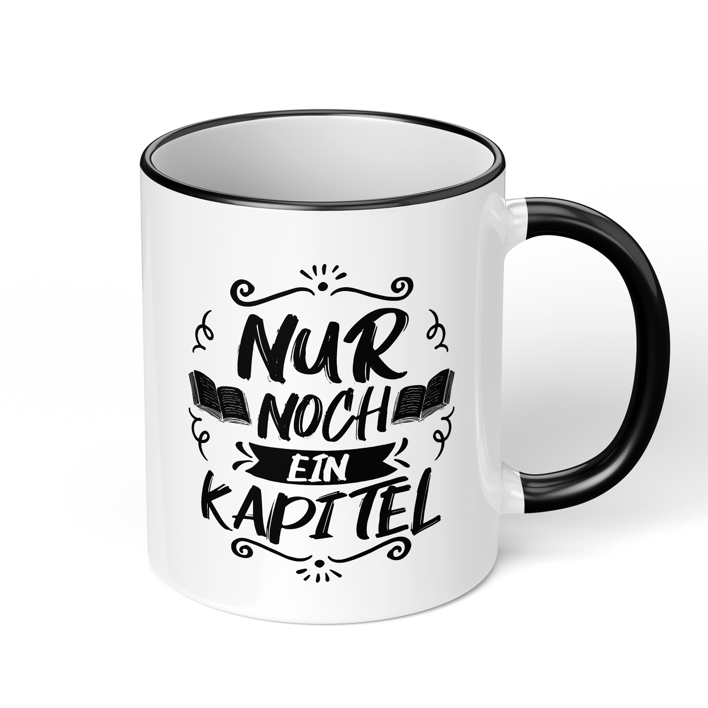 CupHaven® Lesen Tasse - Nur noch ein Kapitel - Geschenk für Leseratten und Bücherwürmer