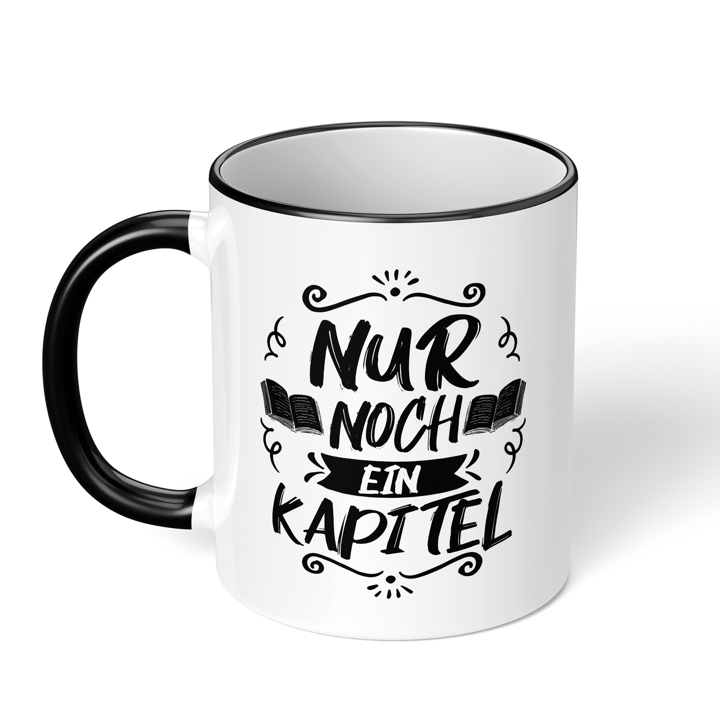 CupHaven® Lesen Tasse - Nur noch ein Kapitel - Geschenk für Leseratten und Bücherwürmer