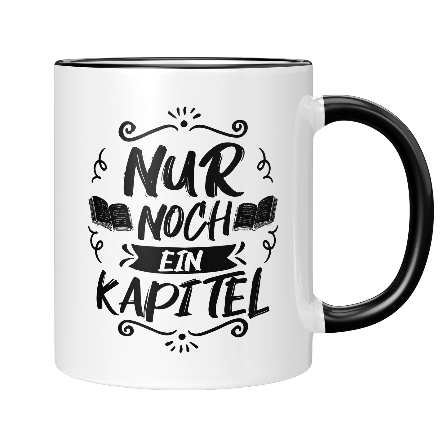 CupHaven® Lesen Tasse - Nur noch ein Kapitel - Geschenk für Leseratten und Bücherwürmer