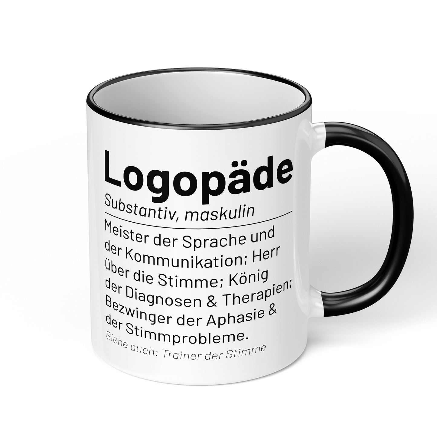 CupHaven® Logopädie Tasse - Wörterbuch "Logopäde" - Geschenk für Logopäden und Logopädinnen