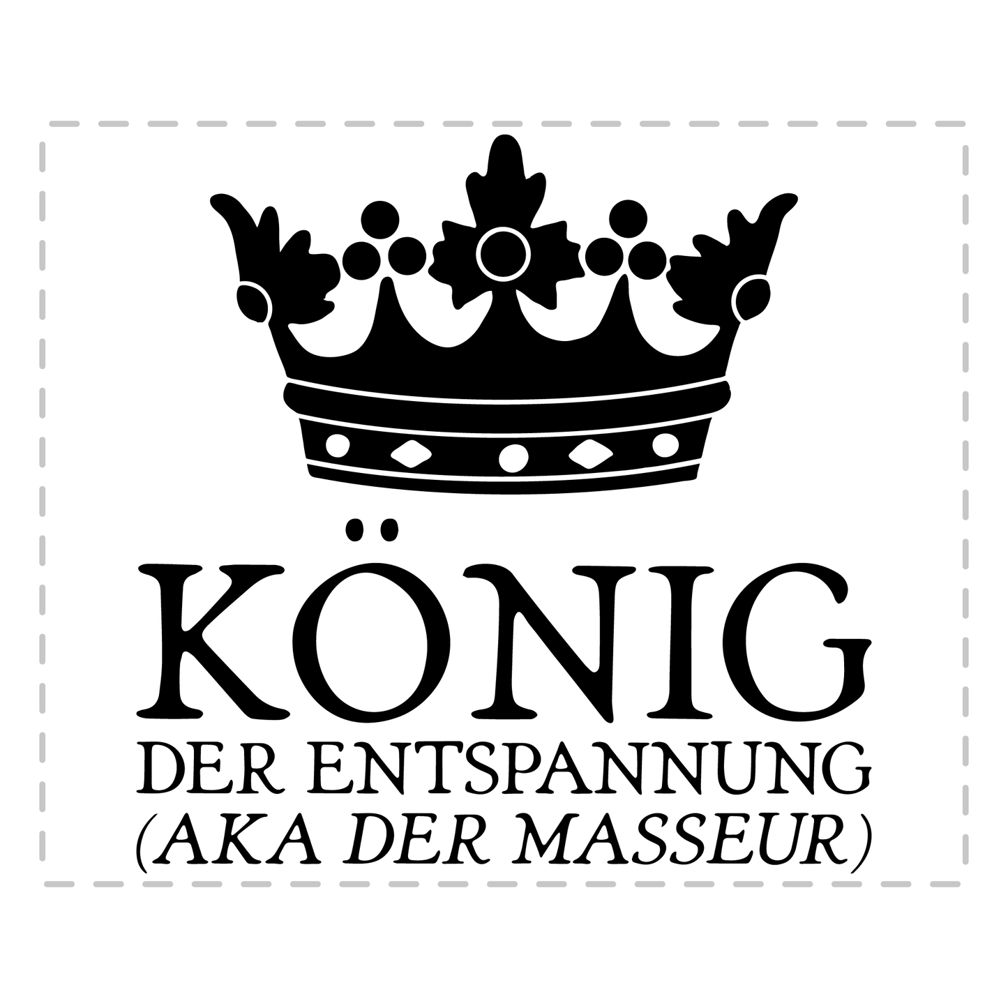 Masseur Tasse - König der Entspannung aka der Masseur (Massagetherapeut, Geschenk)