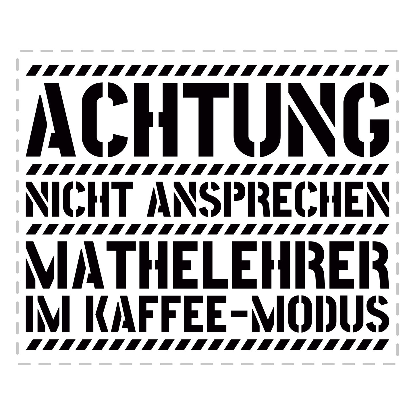 Mathelehrer Tasse - Mathelehrer im Kaffee-Modus (Mathe, Lehrer, Geschenk)