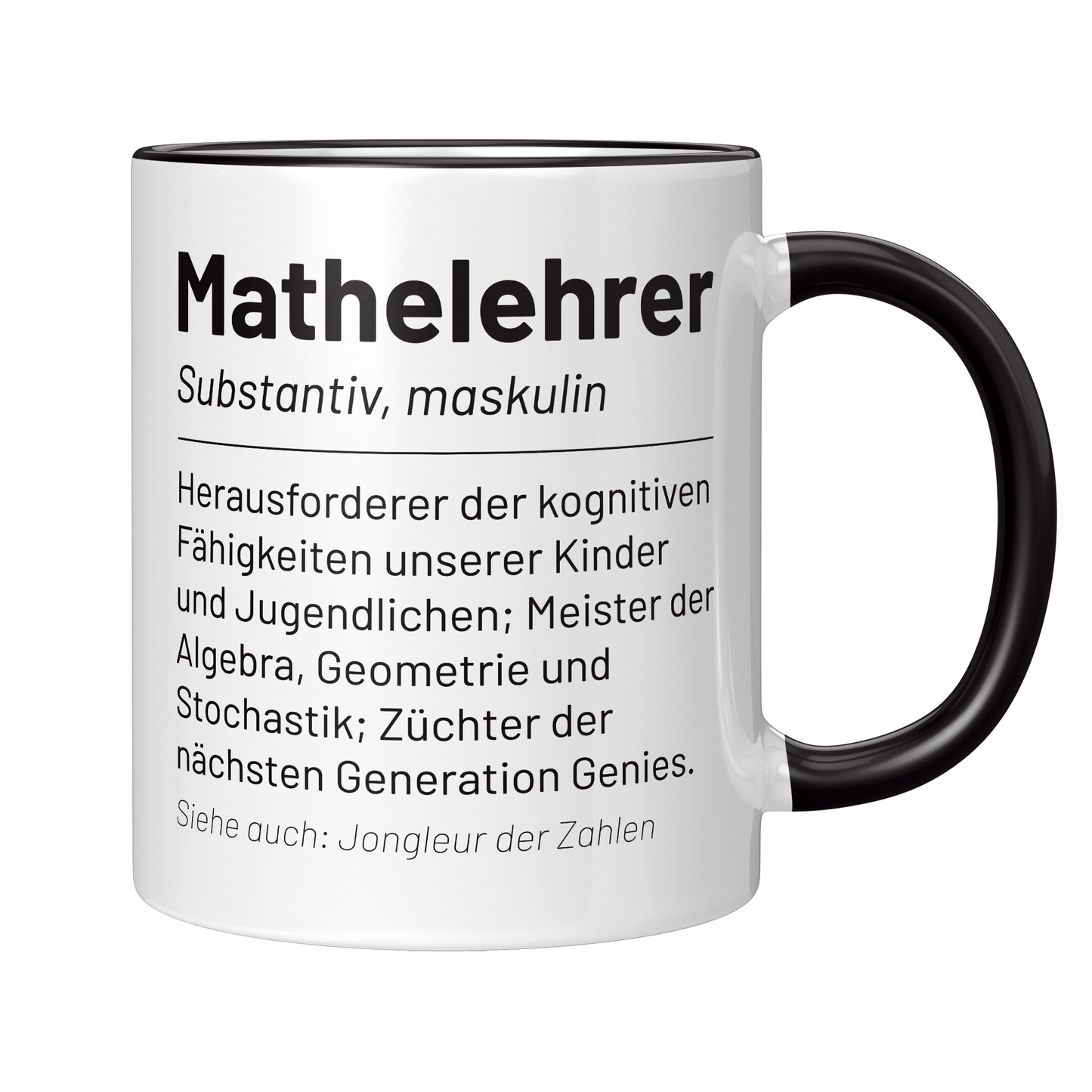 Mathelehrer Tasse - Wörterbuch: Mathelehrer (Mathelehrerin, Mathe, Lehrer, Geschenk)