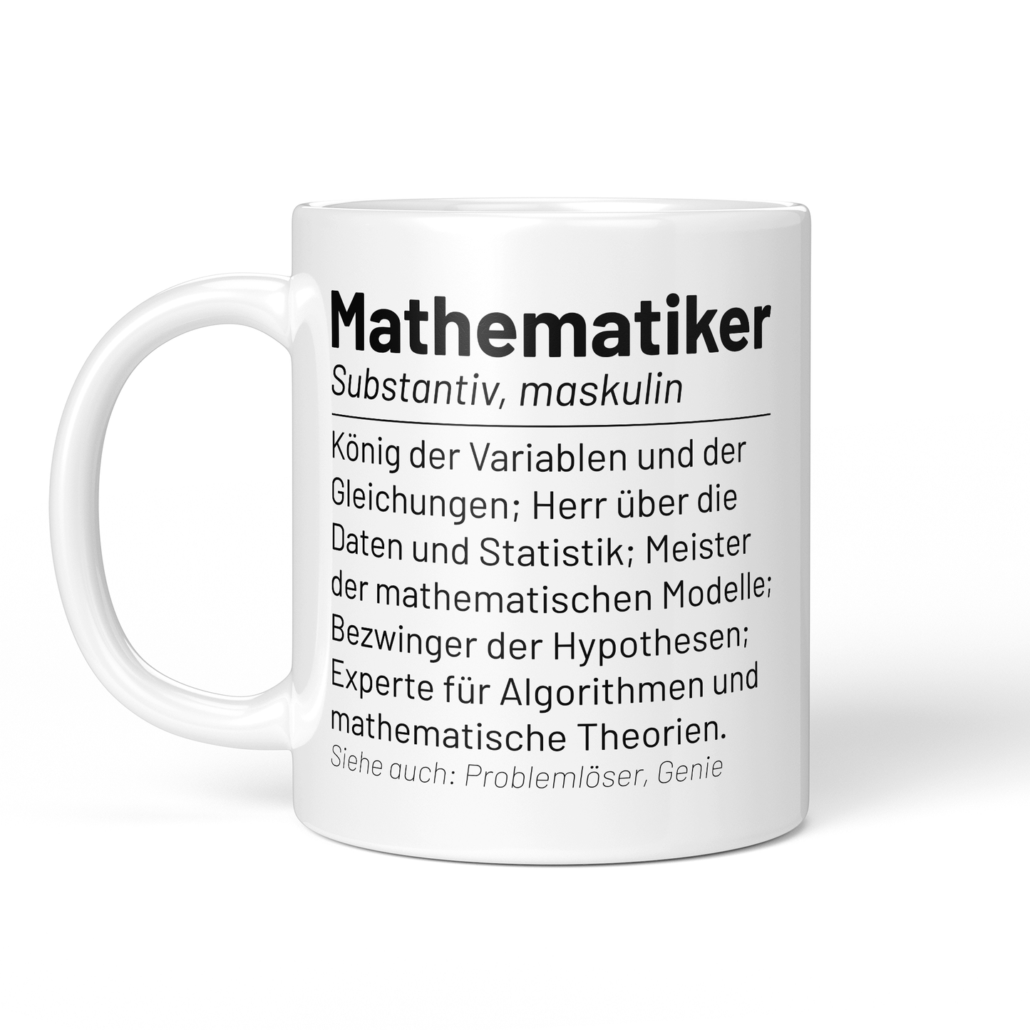 CupHaven® Mathematiker Tasse - Wörterbuch "Mathematiker" - Geschenk für Mathematiker und Mathematikerinnen