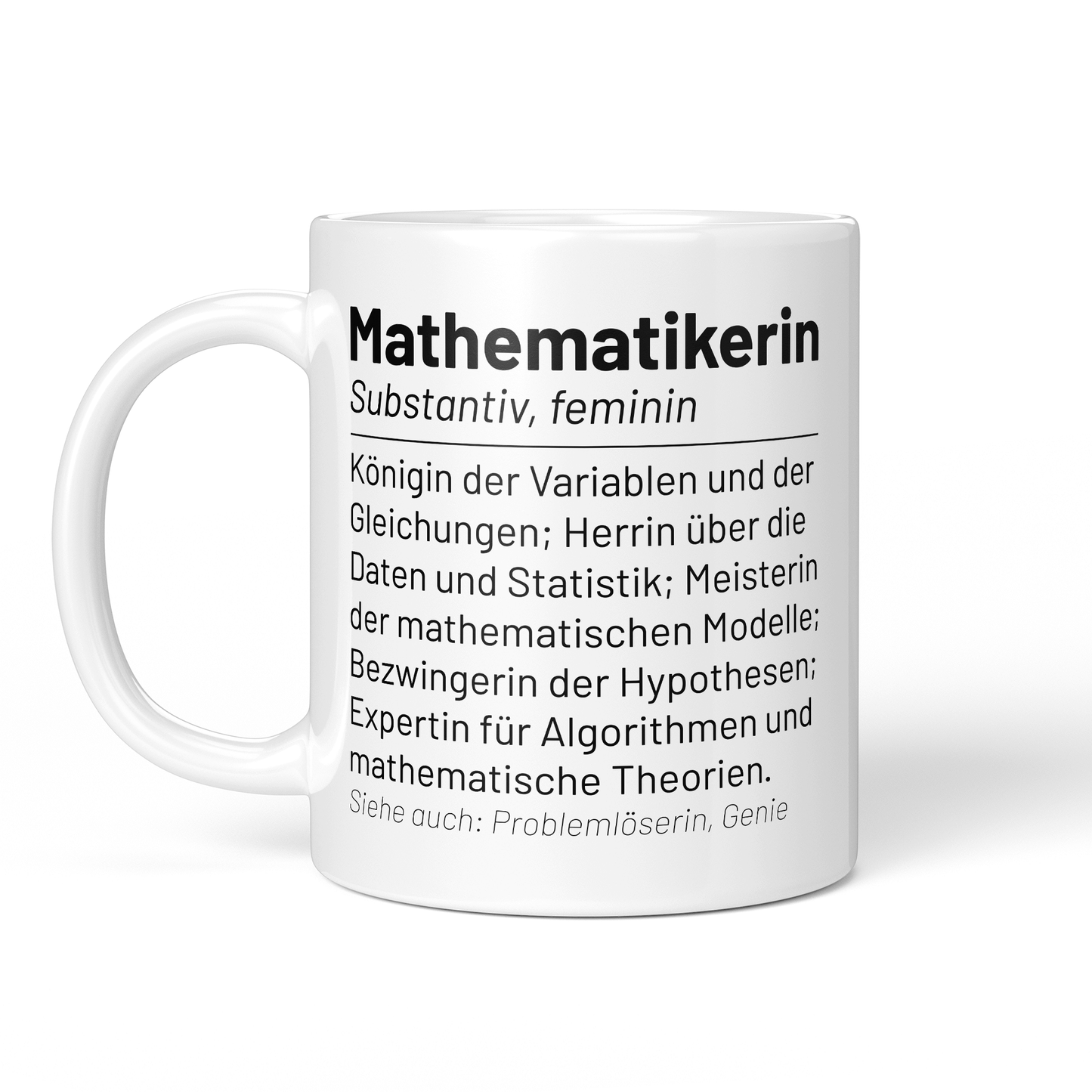 CupHaven® Mathematiker Tasse - Wörterbuch "Mathematikerin" - Geschenk für Mathematiker und Mathematikerinnen
