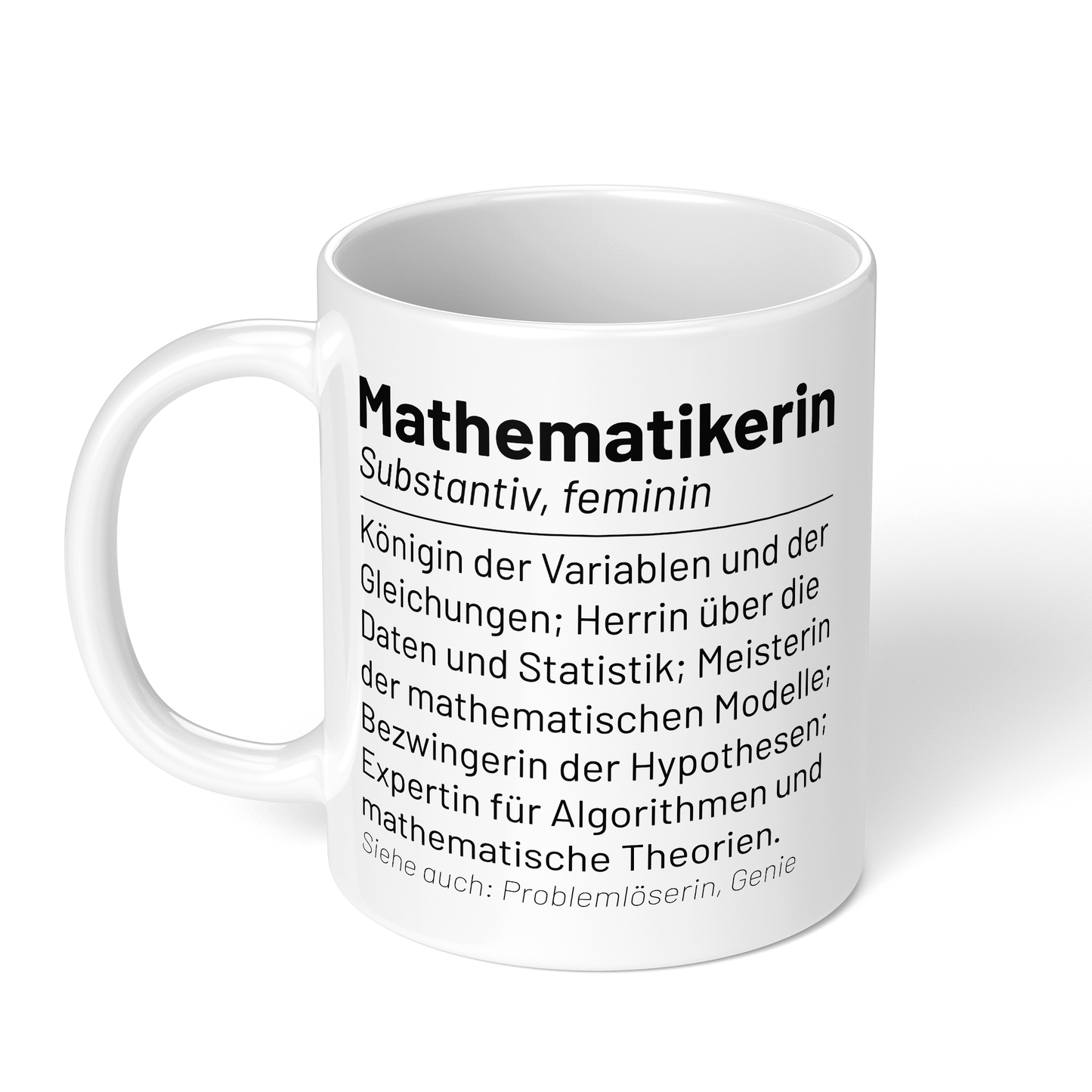 CupHaven® Mathematiker Tasse - Wörterbuch "Mathematikerin" - Geschenk für Mathematiker und Mathematikerinnen