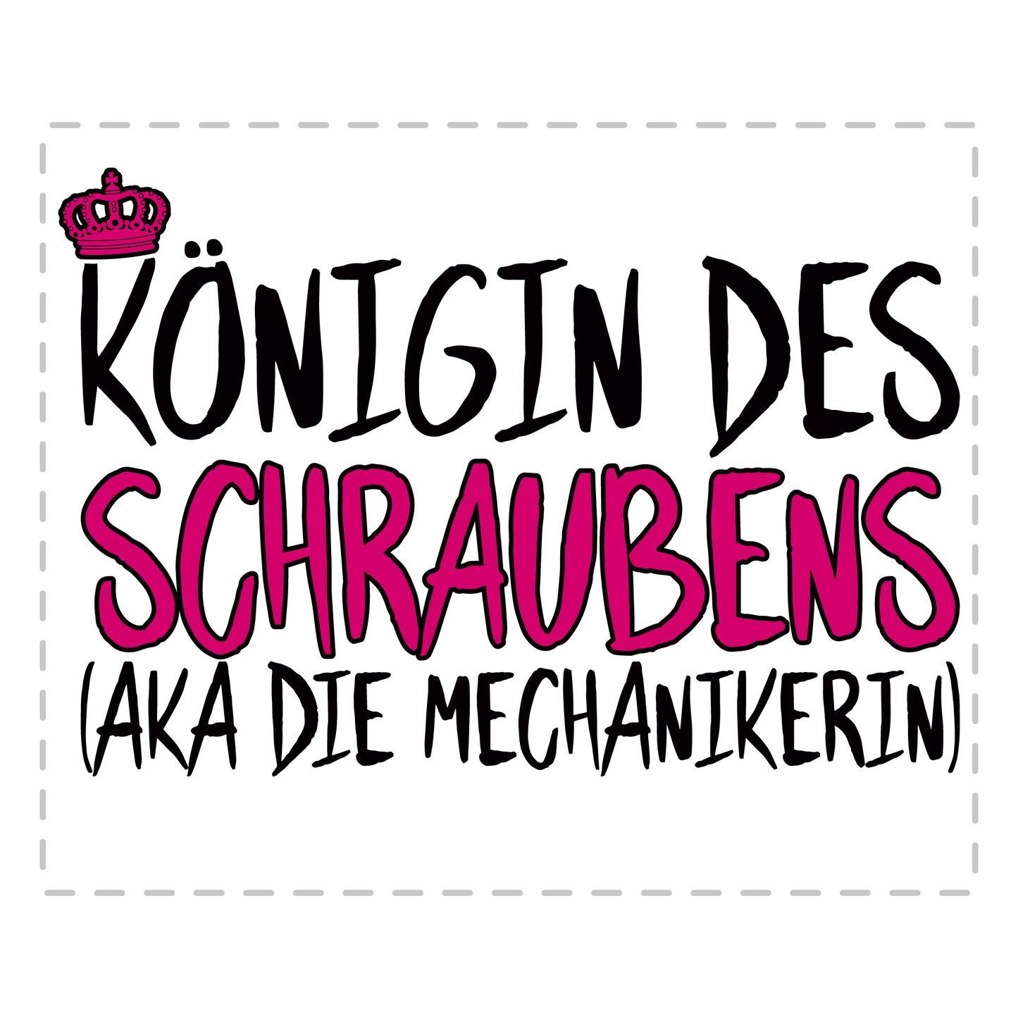 Mechaniker Tasse - Königin des Schraubens aka die Mechanikerin (KFZ-Mechaniker, Geschenk)