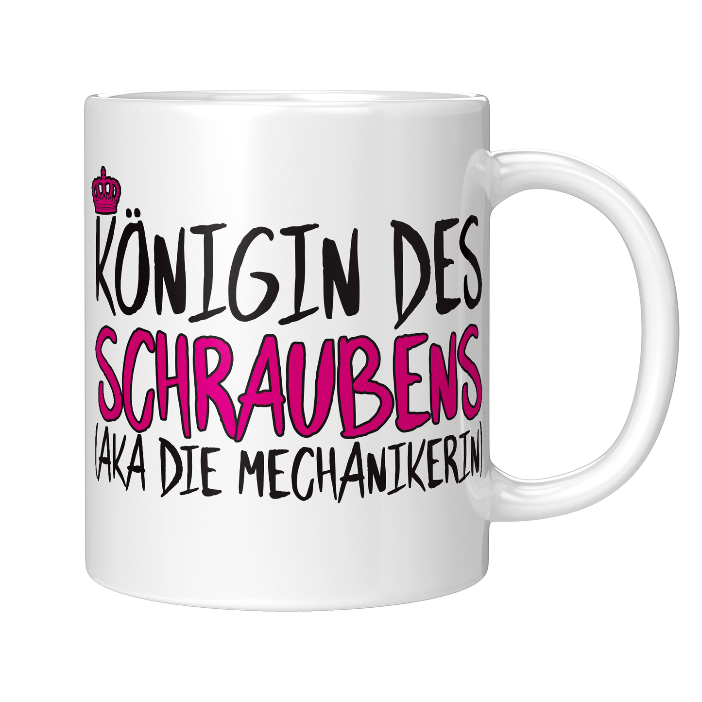 Mechaniker Tasse - Königin des Schraubens aka die Mechanikerin (KFZ-Mechaniker, Geschenk)