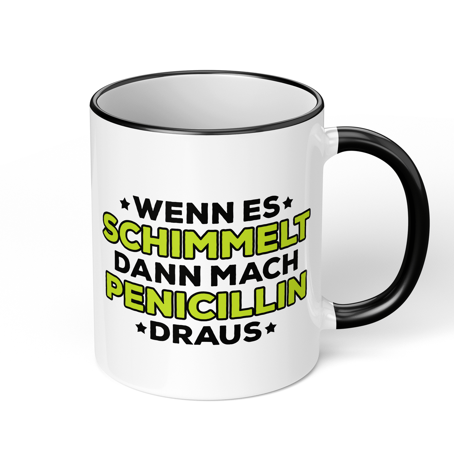 CupHaven® Mikrobiologie Tasse - Wenn es schimmelt, dann mach Penicillin draus - Geschenk für Mikrobiologen und Mikrobiologinnen