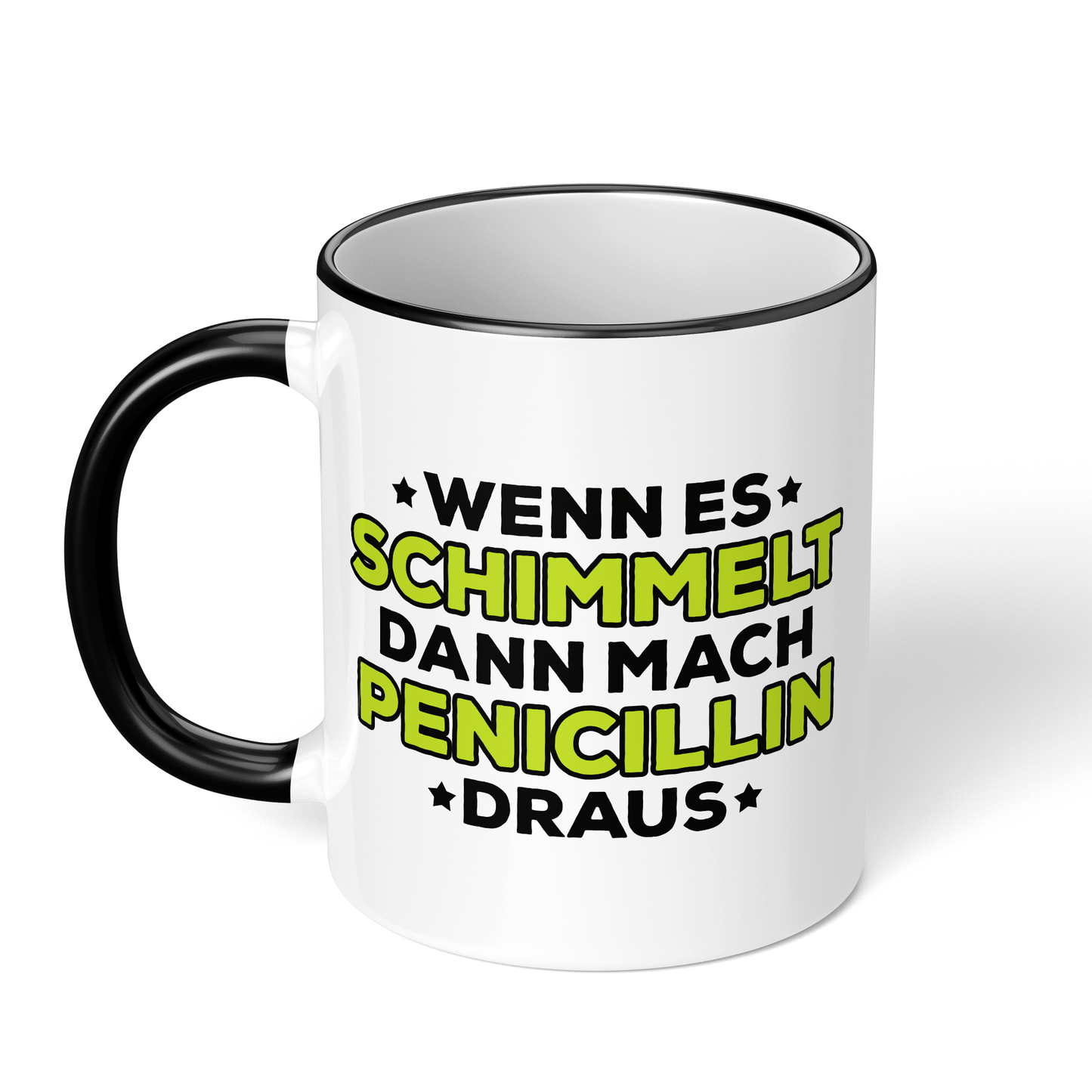 CupHaven® Mikrobiologie Tasse - Wenn es schimmelt, dann mach Penicillin draus - Geschenk für Mikrobiologen und Mikrobiologinnen