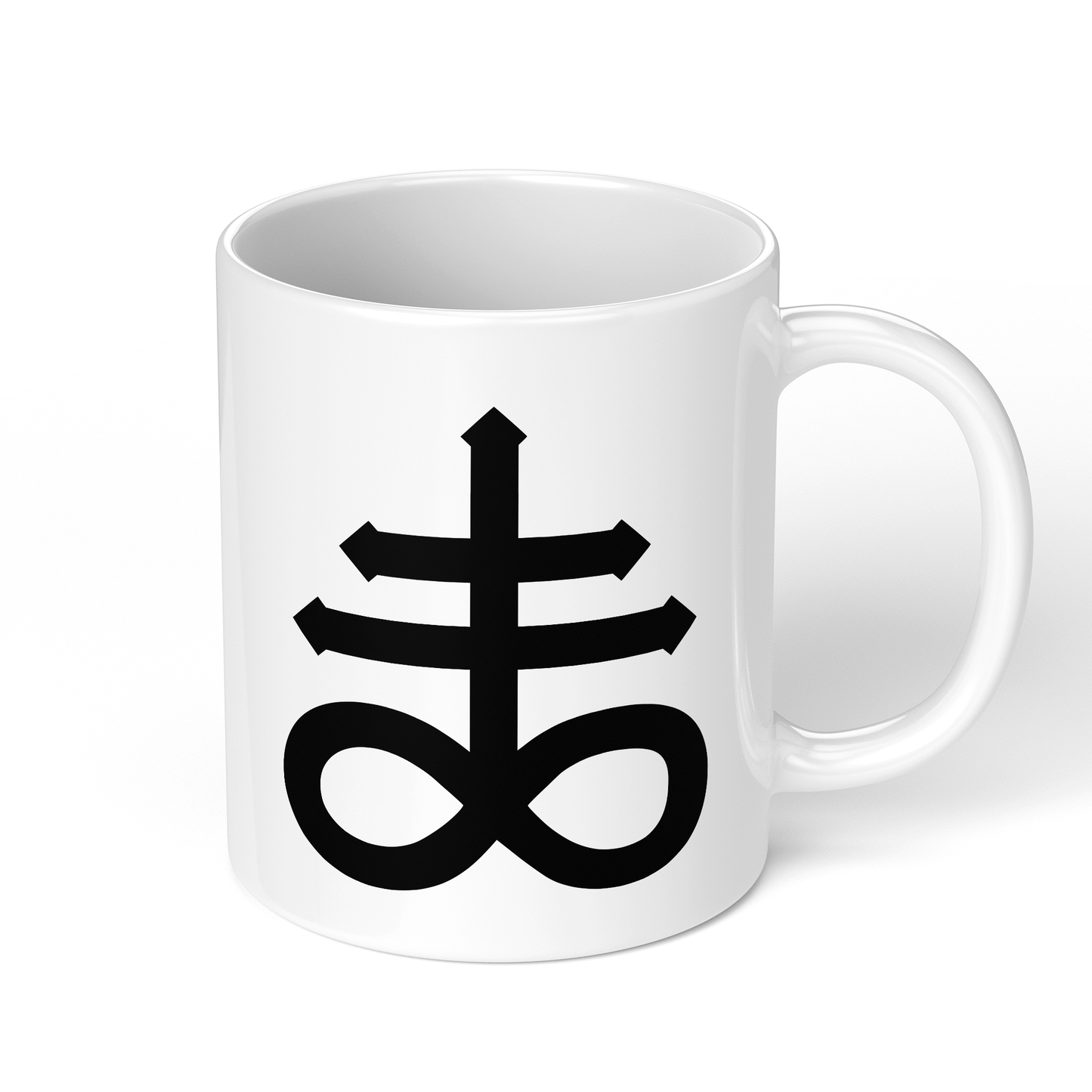 CupHaven® Okkultismus Tasse - Leviathan-Kreuz - Geschenk für Fans von Esoterik, Satanismus und dem Okkulten