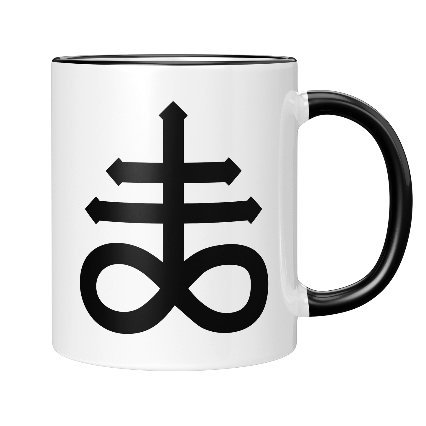 CupHaven® Okkultismus Tasse - Leviathan-Kreuz - Geschenk für Fans von Esoterik, Satanismus und dem Okkulten