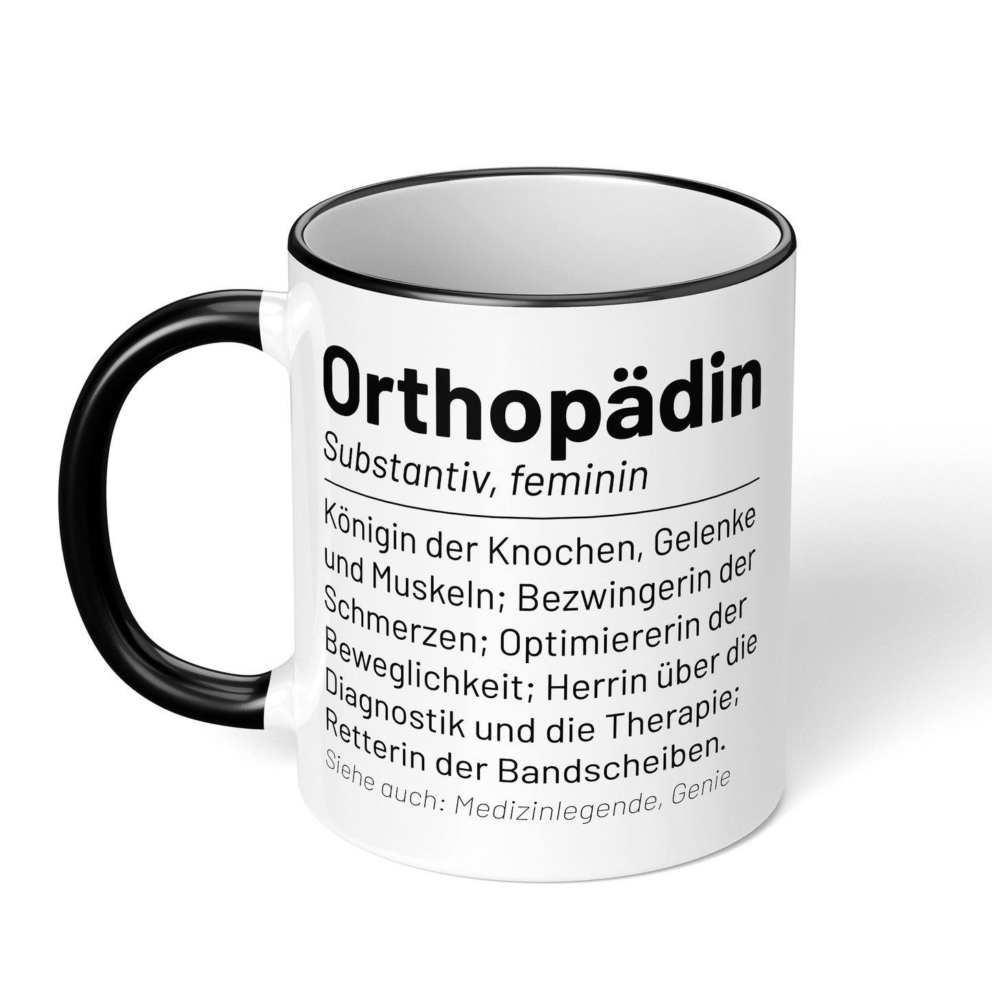 CupHaven® Orthopädie Tasse - Wörterbuch "Orthopädin" - Geschenk für Orthopäden und Orthopädinnen