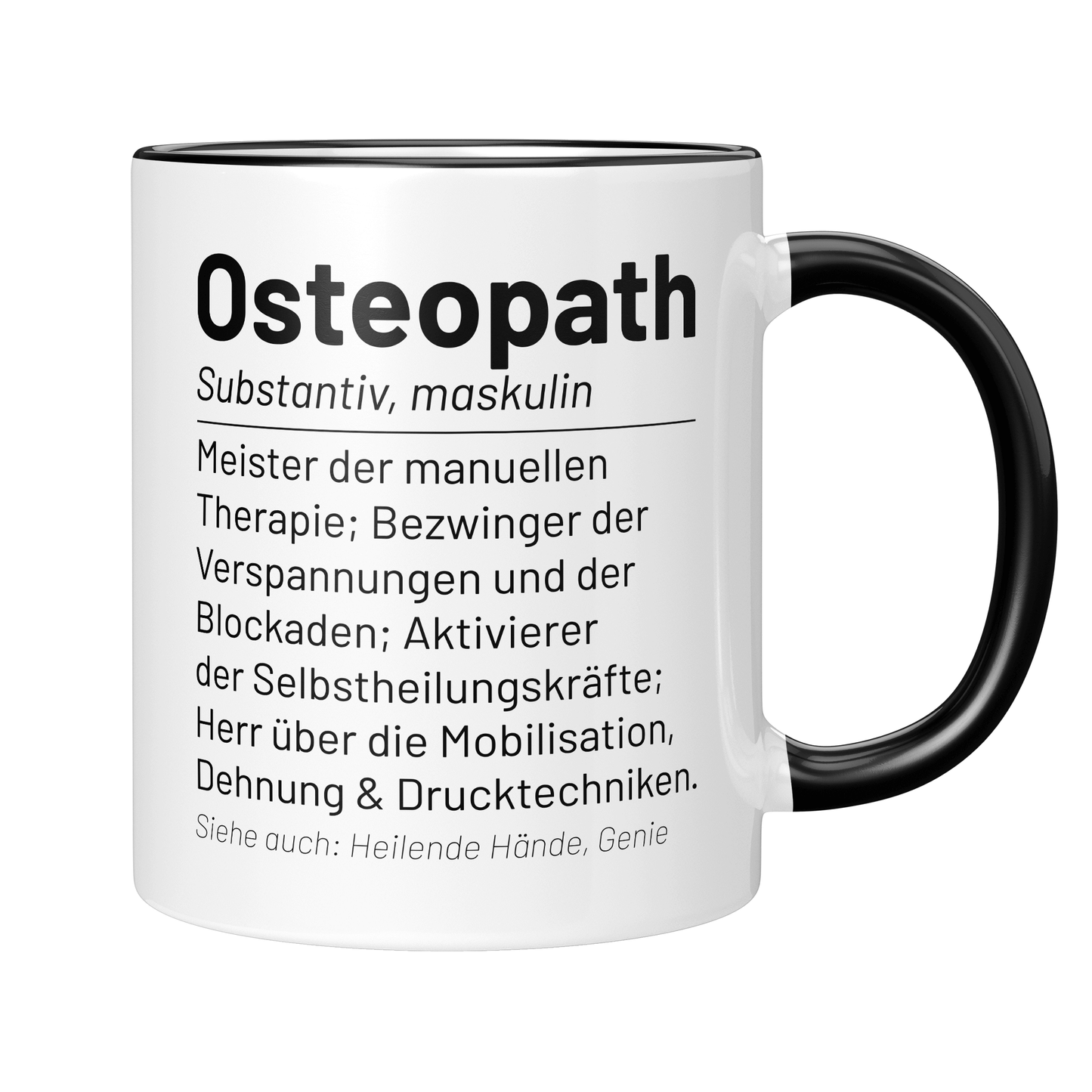 CupHaven® Osteopathie Tasse - Wörterbuch "Osteopath" - Geschenk für Osteopathen und Osteopathinnen
