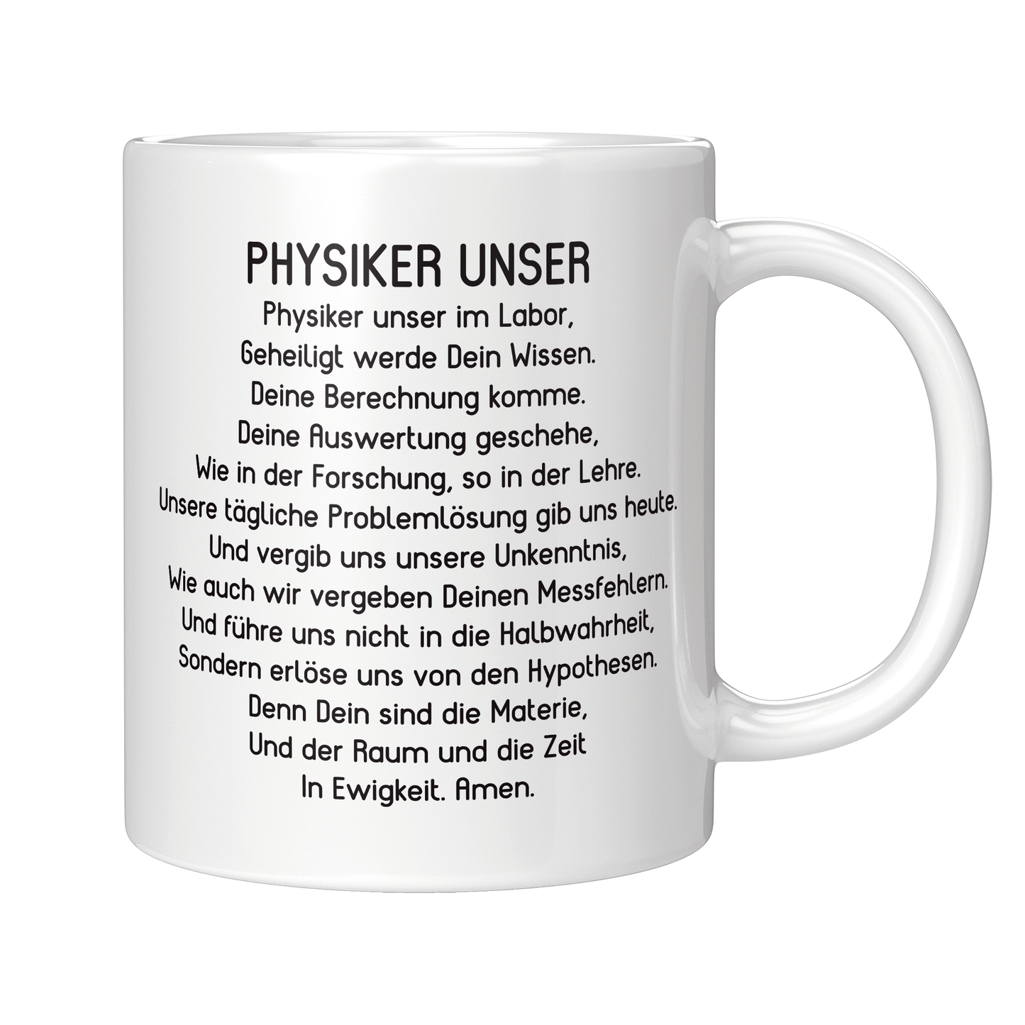 Physik Tasse Physiker Unser Gebet