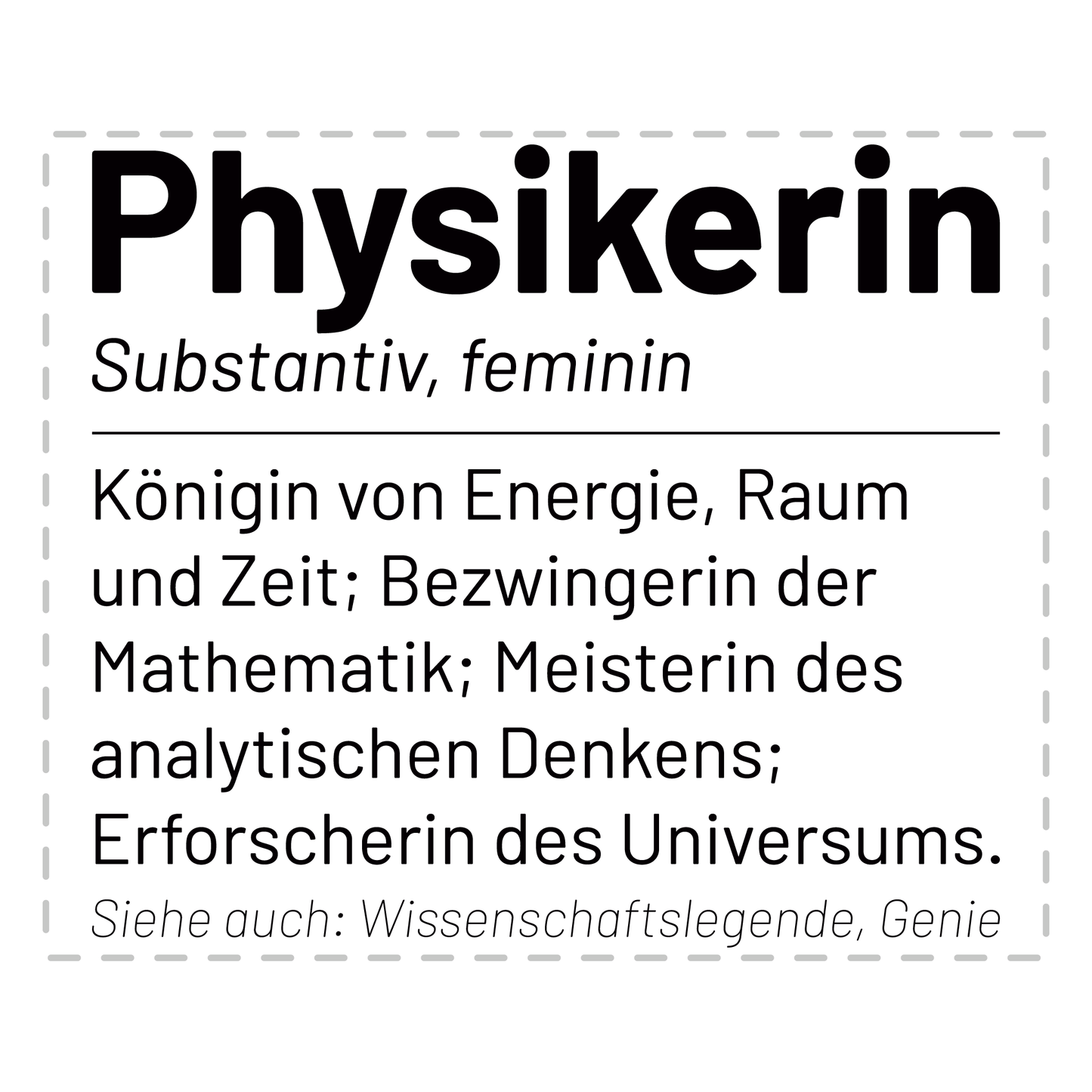 Physik Tasse - Wörterbucheintrag: Physikerin (Physiker, Geschenk)