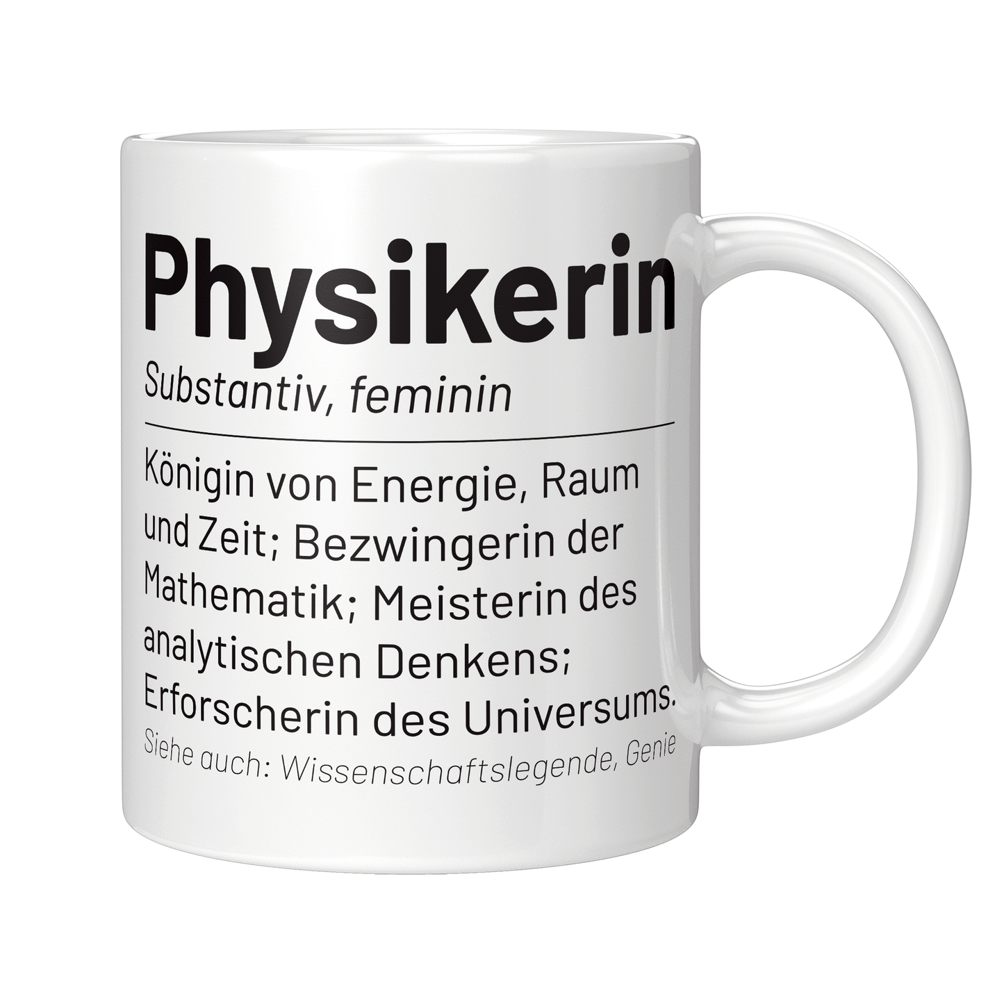 Physik Tasse - Wörterbucheintrag: Physikerin (Physiker, Geschenk)