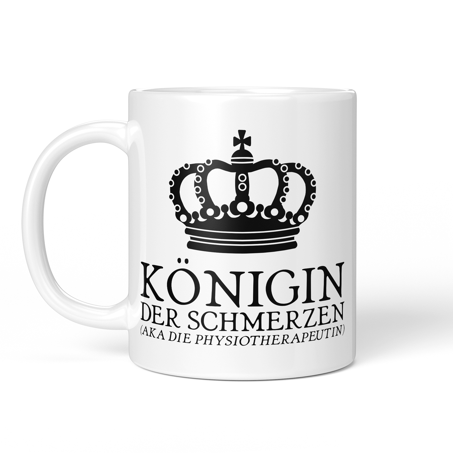 CupHaven® Physiotherapie Tasse - Königin der Schmerzen (aka die Physiotherapeutin) - Geschenk für Physiotherapeuten und Physiotherapeutinnen