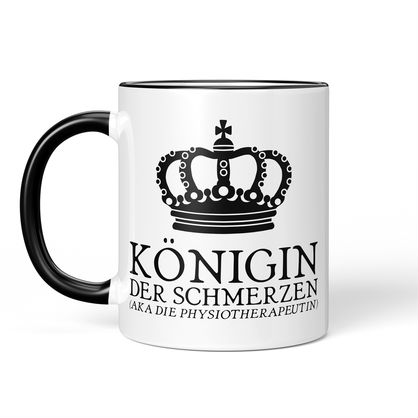 CupHaven® Physiotherapie Tasse - Königin der Schmerzen (aka die Physiotherapeutin) - Geschenk für Physiotherapeuten und Physiotherapeutinnen