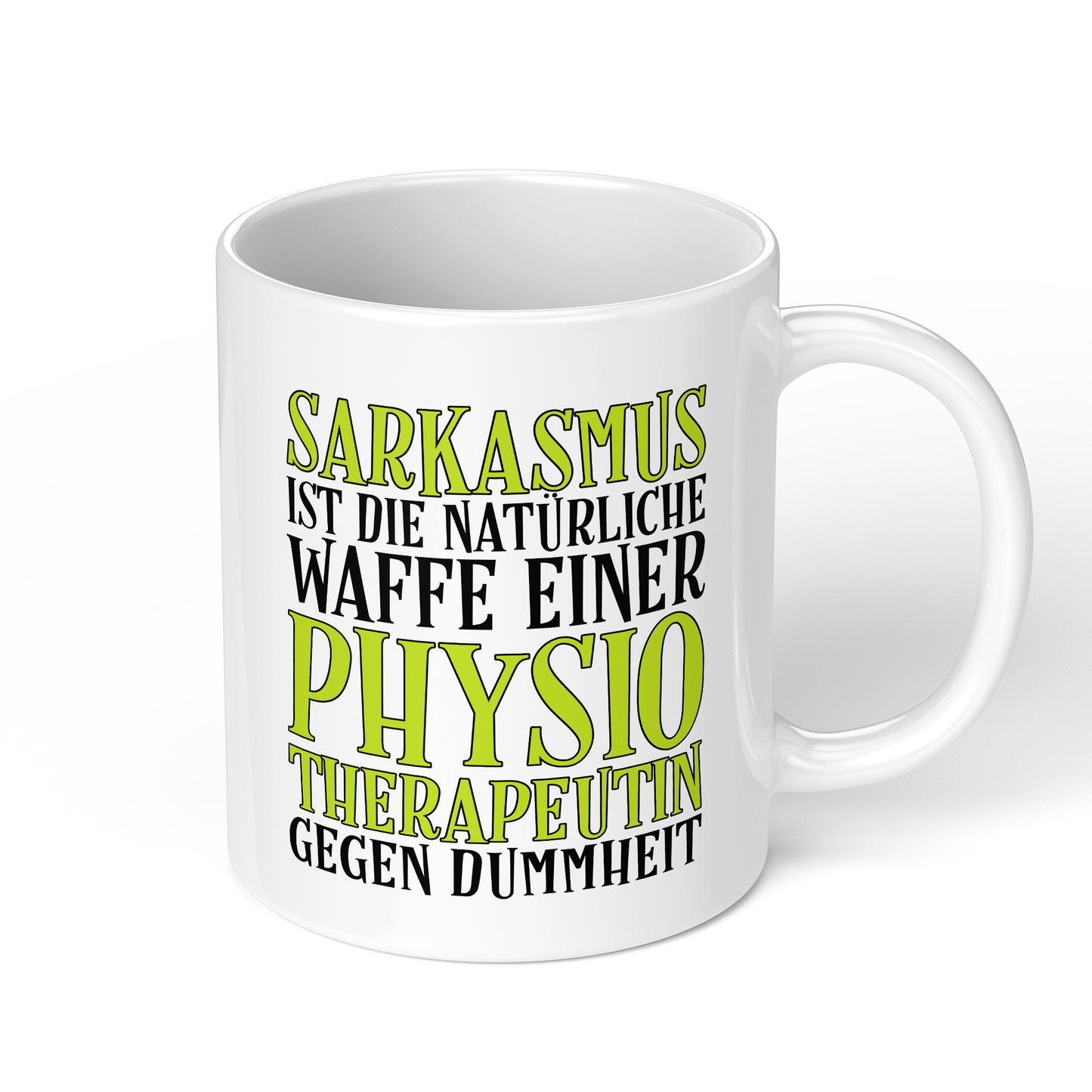 CupHaven® Physiotherapie Tasse - Sarkasmus einer Physiotherapeutin - Geschenk für Physiotherapeuten und Physiotherapeutinnen
