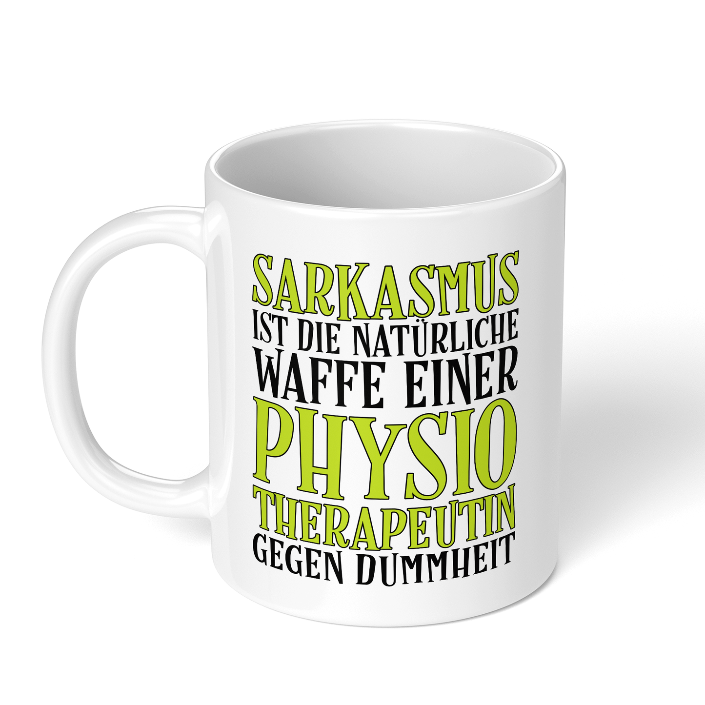 CupHaven® Physiotherapie Tasse - Sarkasmus einer Physiotherapeutin - Geschenk für Physiotherapeuten und Physiotherapeutinnen