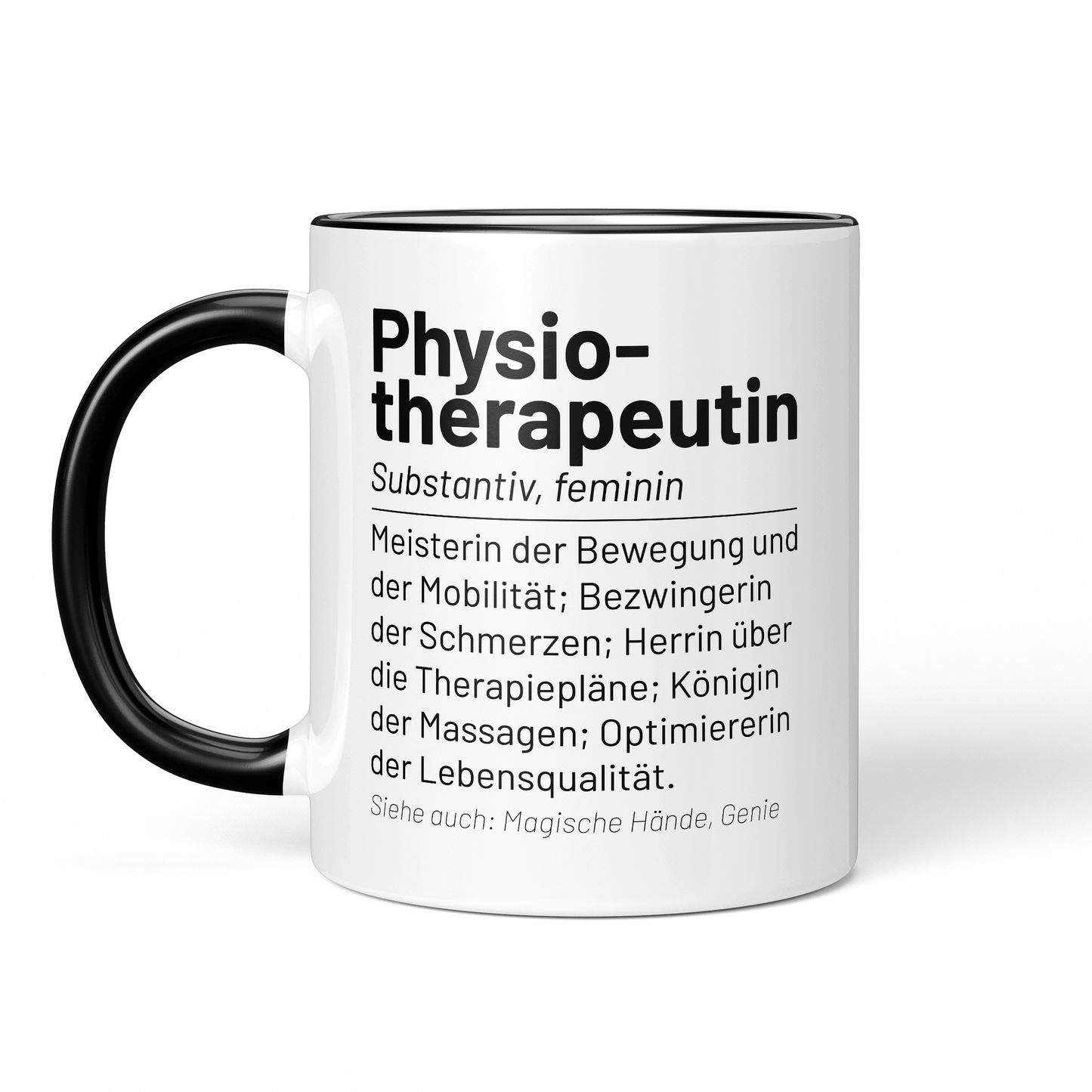 CupHaven® Physiotherapie Tasse - Wörterbuch "Physiotherapeutin" - Geschenk für Physiotherapeuten und Physiotherapeutinnen