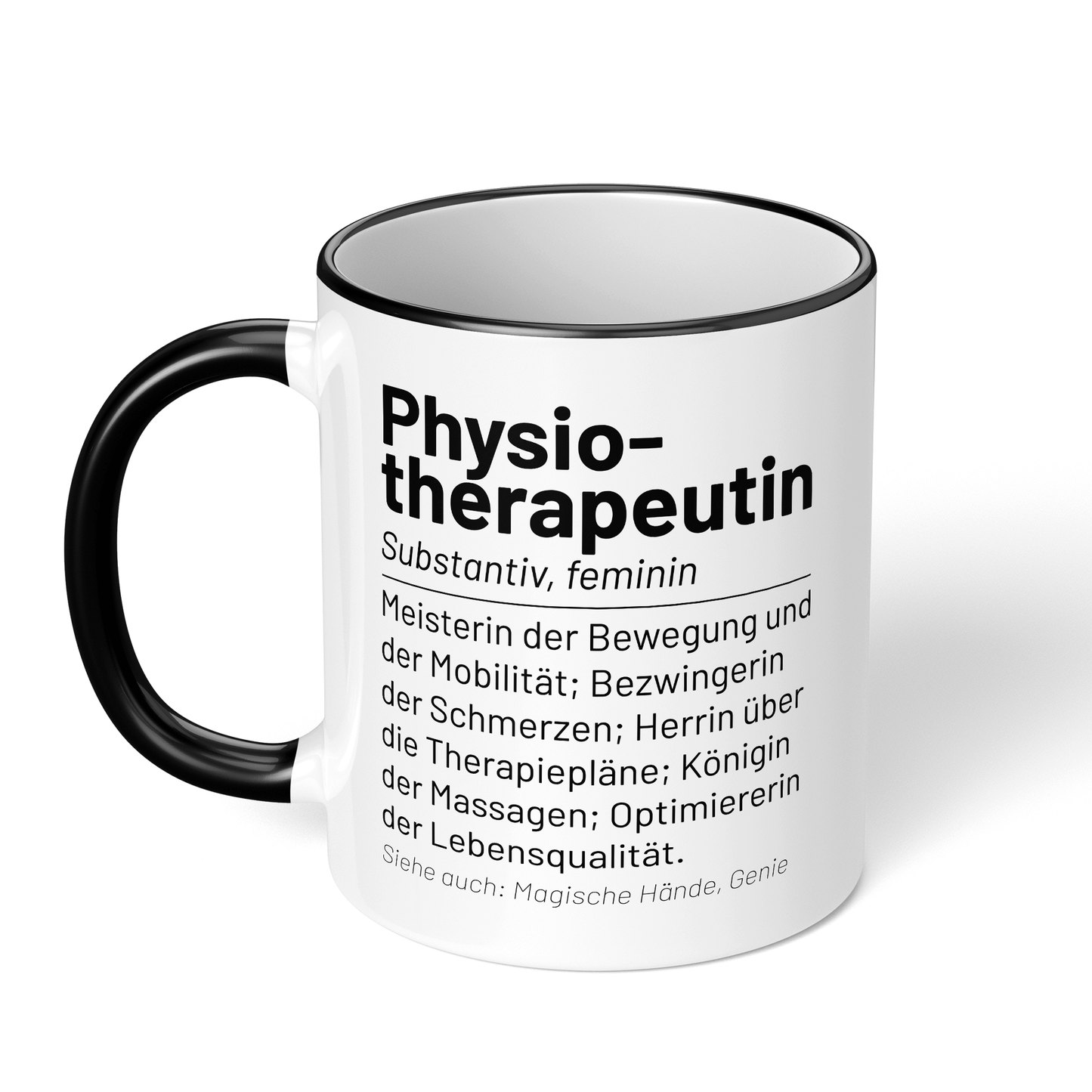 CupHaven® Physiotherapie Tasse - Wörterbuch "Physiotherapeutin" - Geschenk für Physiotherapeuten und Physiotherapeutinnen