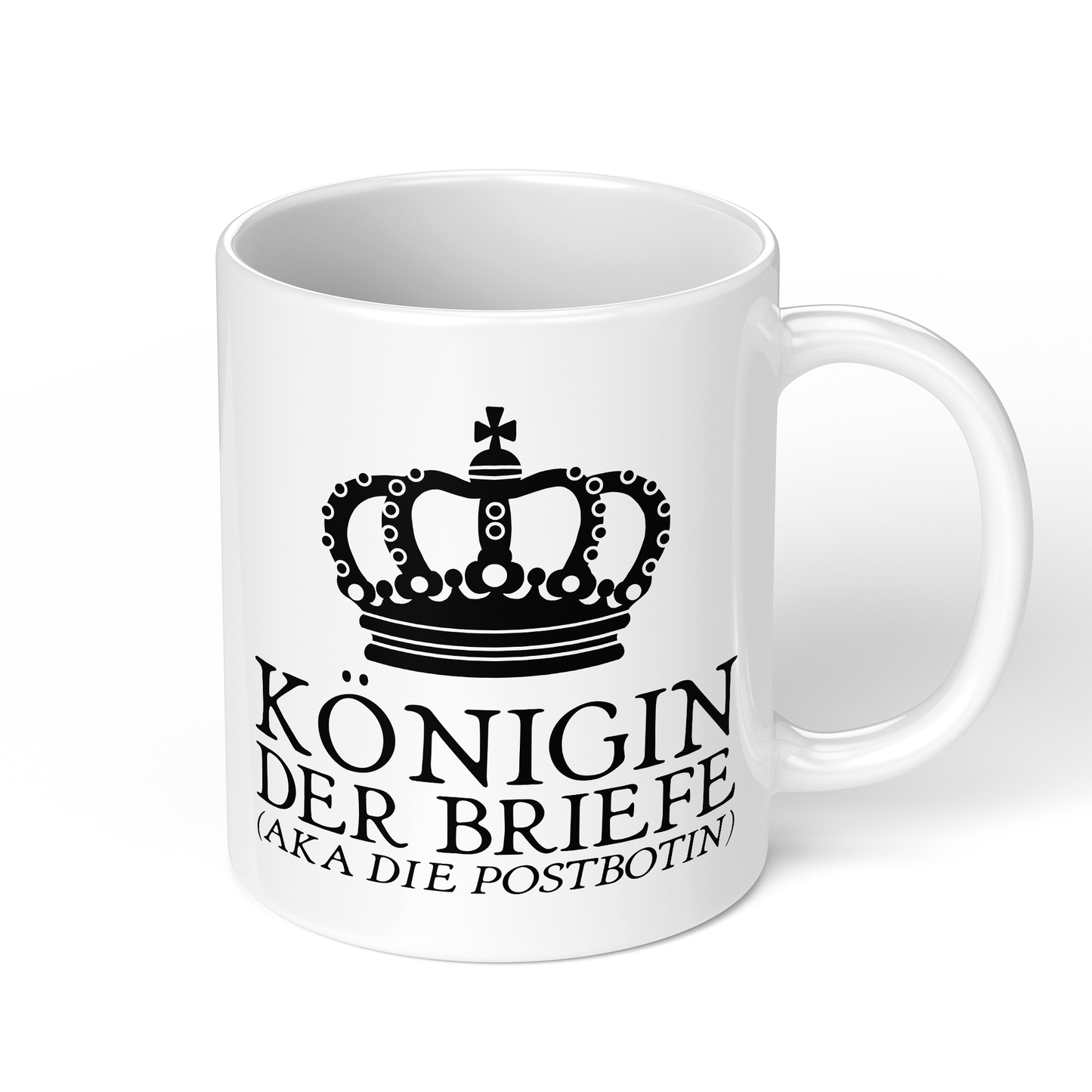 CupHaven® Postbote Tasse - Königin der Briefe (aka die Postbotin) - Geschenk für Postboten und Postbotinnen
