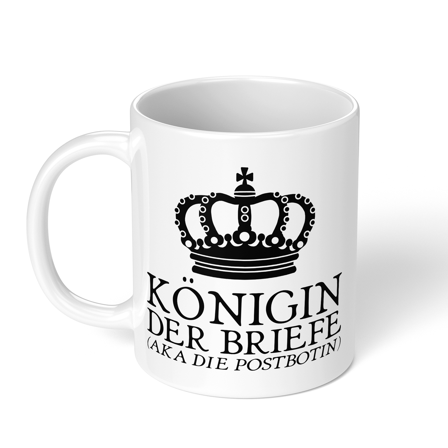 CupHaven® Postbote Tasse - Königin der Briefe (aka die Postbotin) - Geschenk für Postboten und Postbotinnen