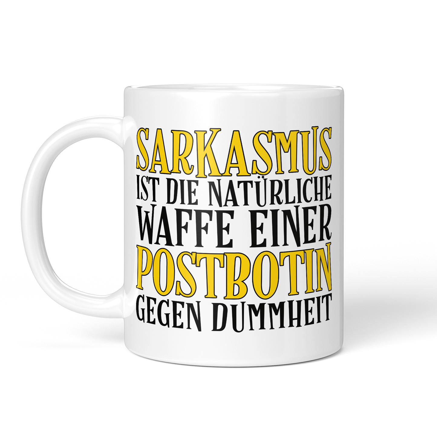 CupHaven® Postbote Tasse - Sarkasmus einer Postbotin - Geschenk für Postboten und Postbotinnen