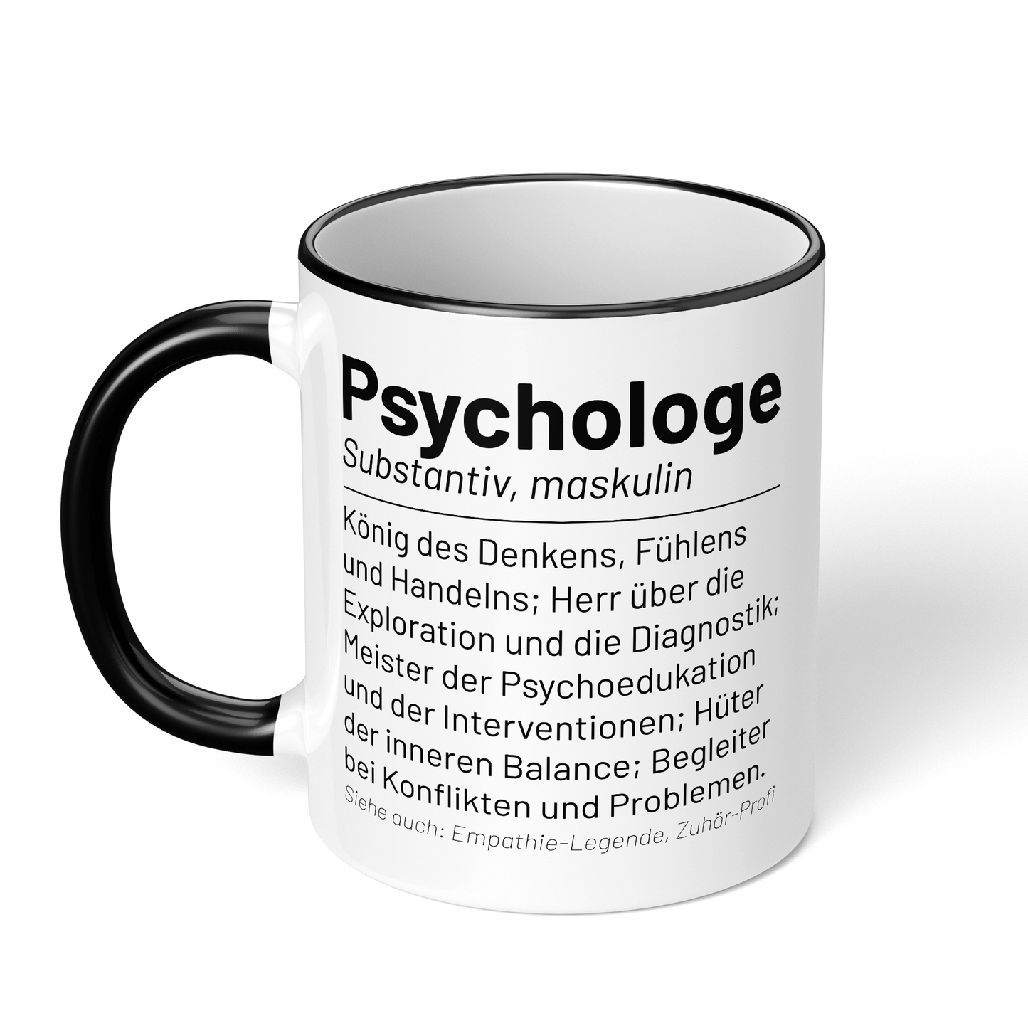 CupHaven® Psychologie Tasse - Wörterbuch "Psychologe" - Geschenk für Psychologen und Psychologinnen