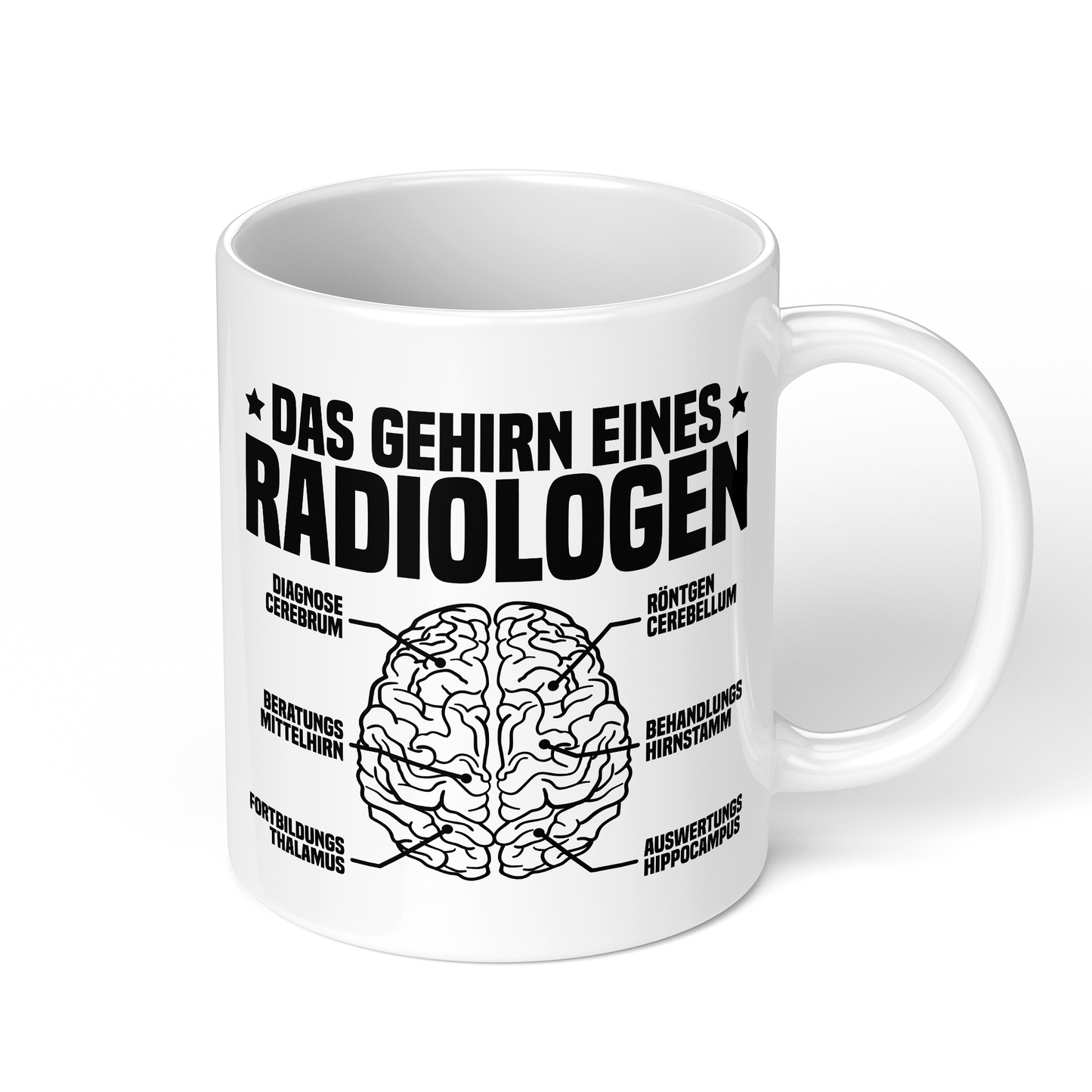 CupHaven® Radiologie Tasse - Das Gehirn eines Radiologen - Geschenk für Radiologen und Radiologinnen
