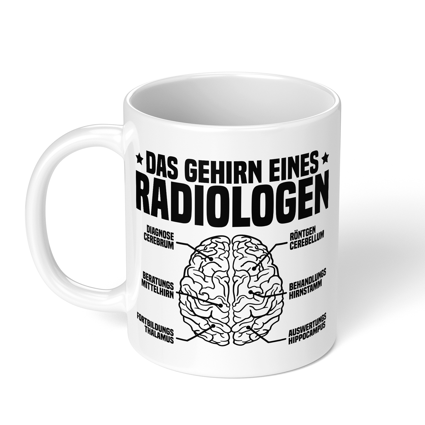 CupHaven® Radiologie Tasse - Das Gehirn eines Radiologen - Geschenk für Radiologen und Radiologinnen