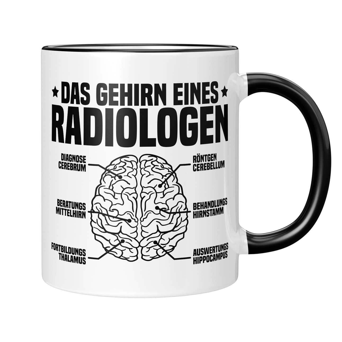 CupHaven® Radiologie Tasse - Das Gehirn eines Radiologen - Geschenk für Radiologen und Radiologinnen