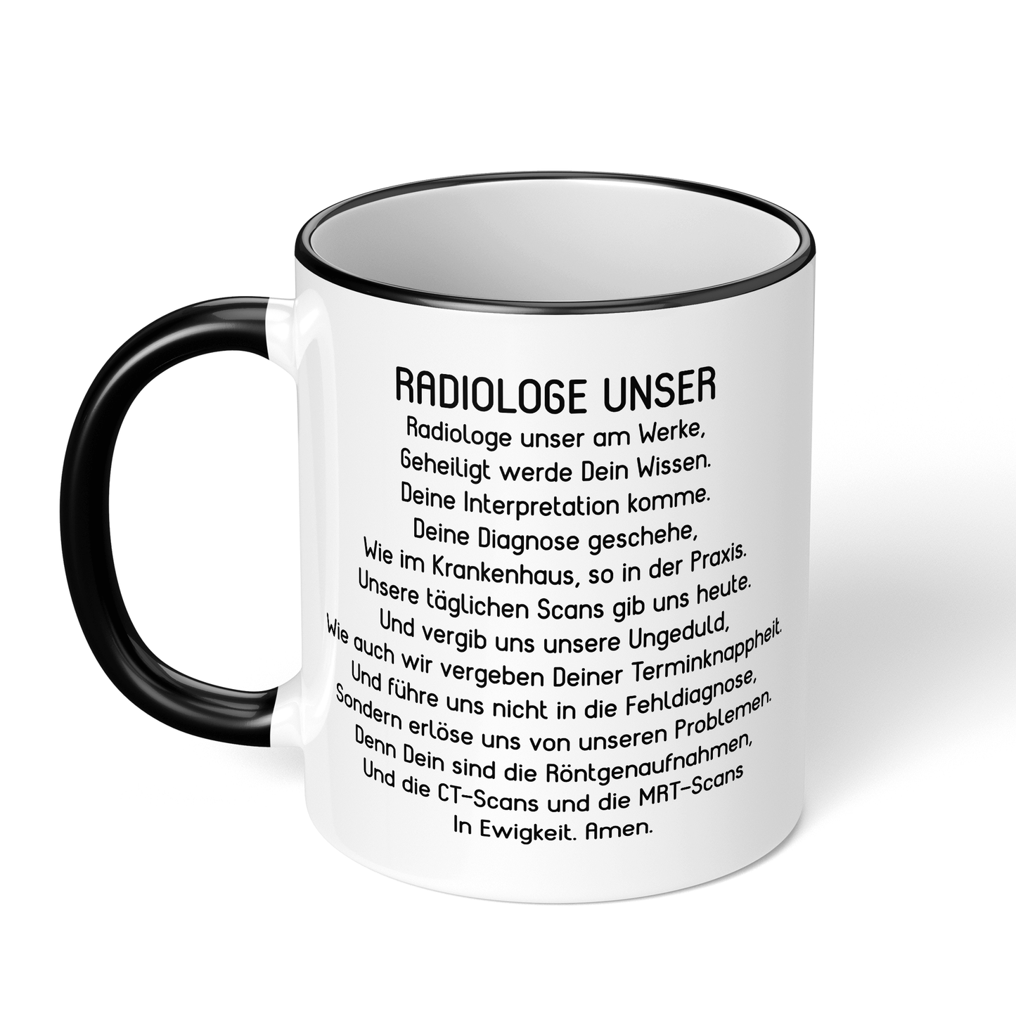 CupHaven® Radiologie Tasse - "Radiologe Unser"-Gebet - Geschenk für Radiologen und Radiologinnen