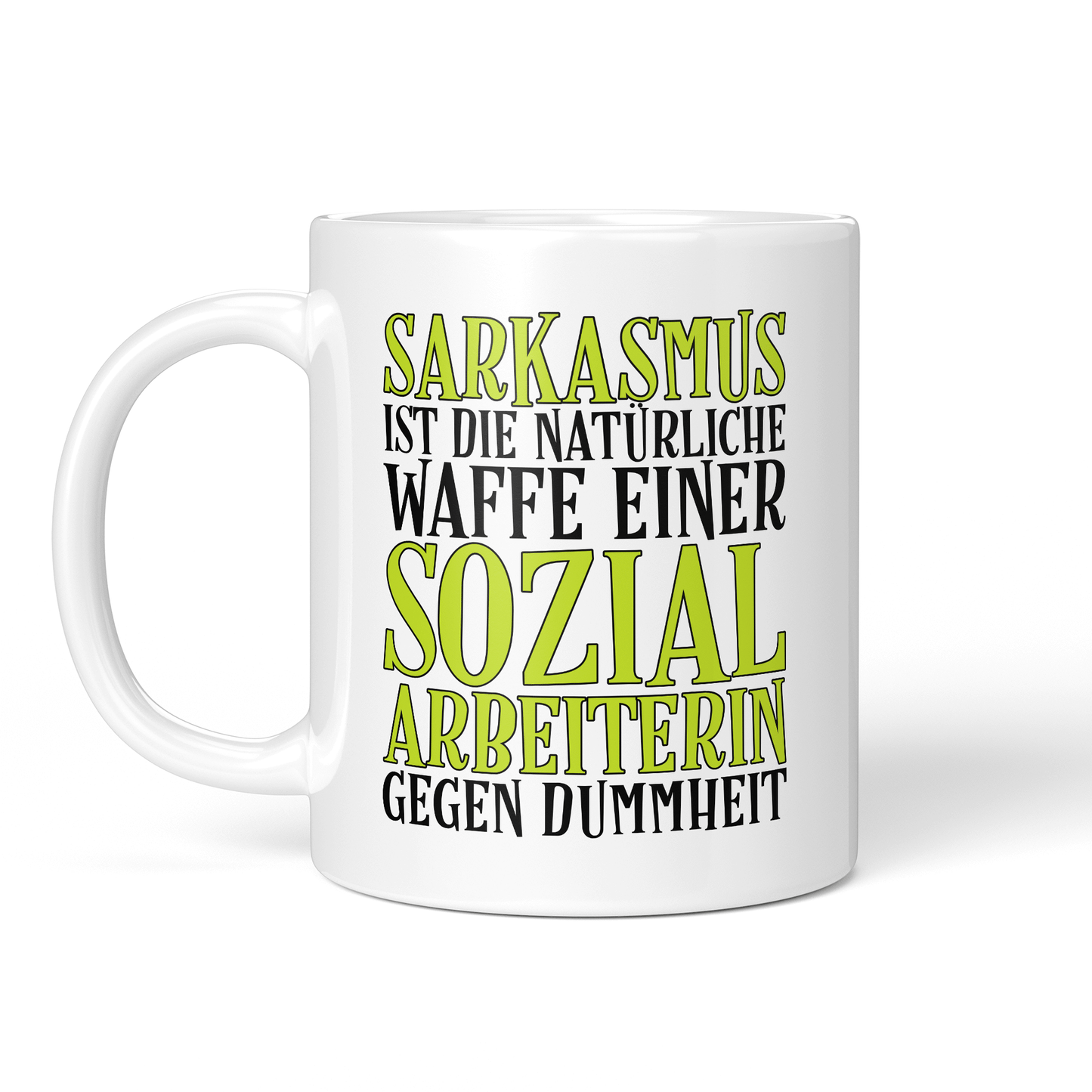 CupHaven® Sozialarbeiter Tasse - Sarkasmus einer Sozialarbeiterin - Geschenk für Sozialarbeiter und Sozialarbeiterinnen