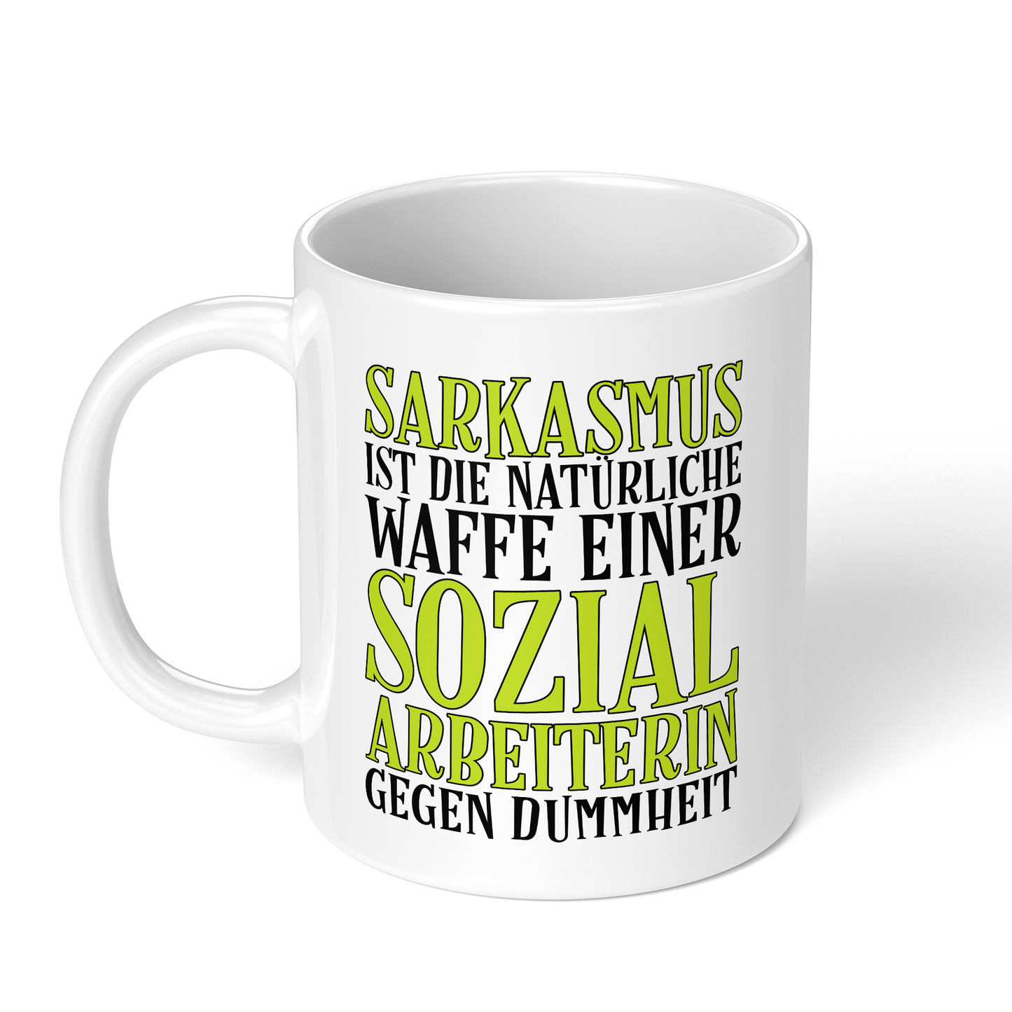CupHaven® Sozialarbeiter Tasse - Sarkasmus einer Sozialarbeiterin - Geschenk für Sozialarbeiter und Sozialarbeiterinnen