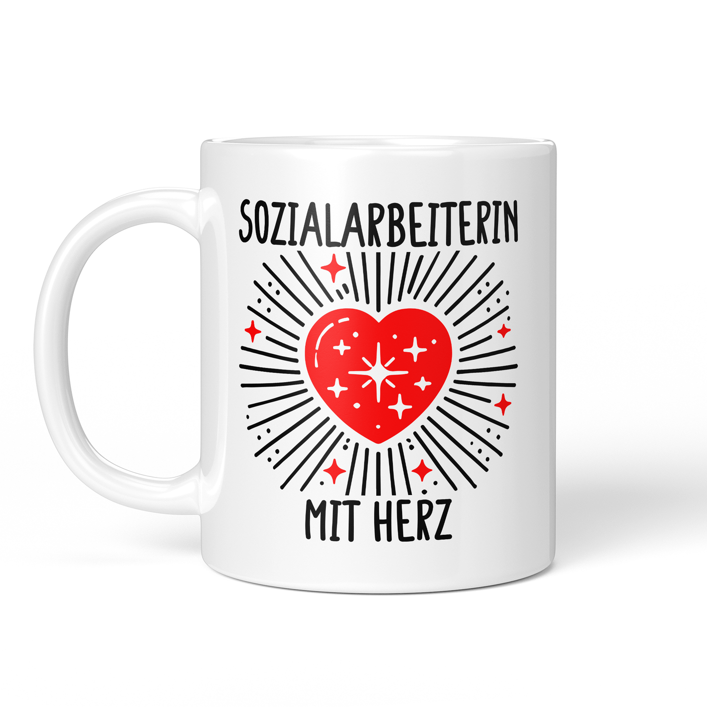 CupHaven® Sozialarbeiter Tasse - Sozialarbeiterin mit Herz - Geschenk für Sozialarbeiter und Sozialarbeiterinnen
