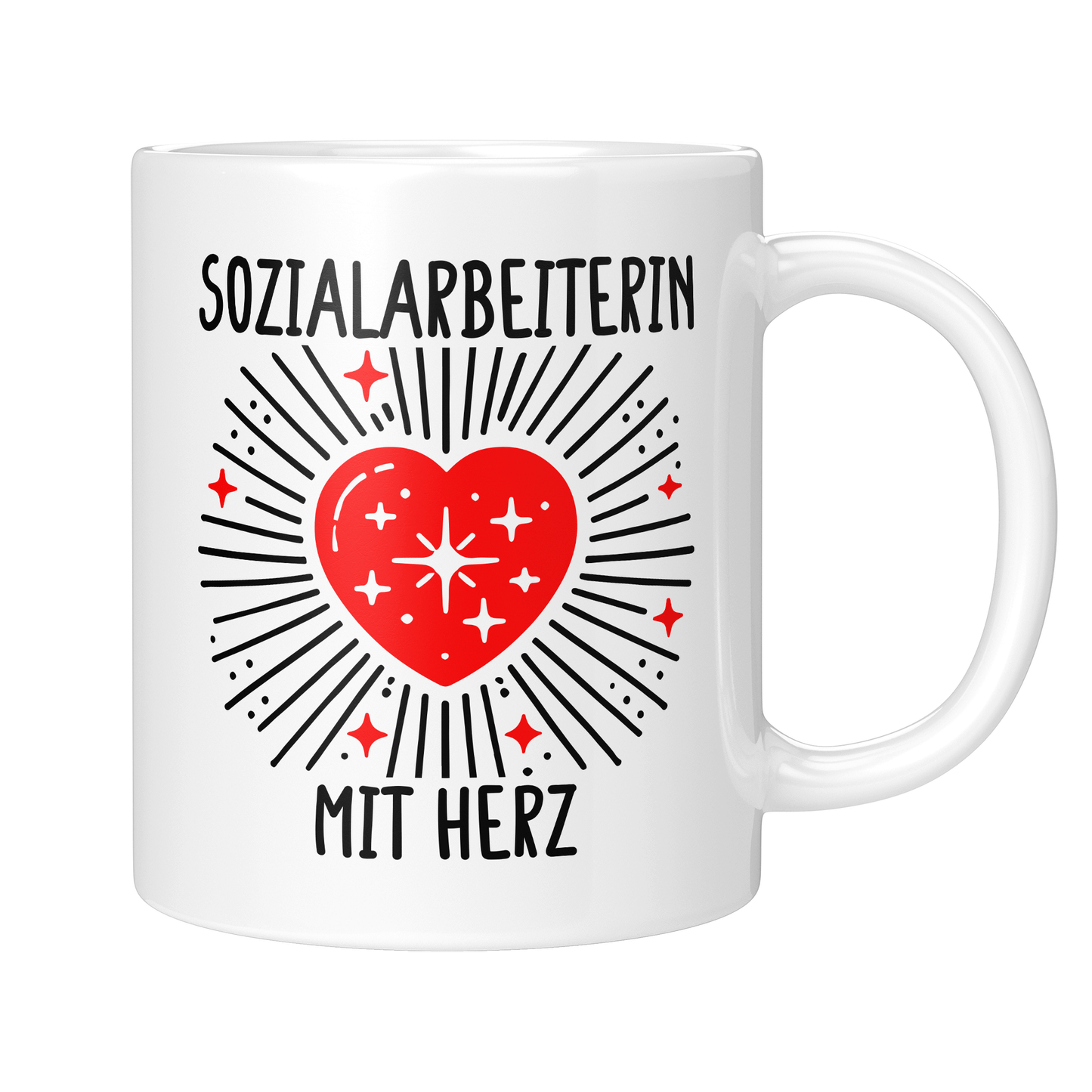 CupHaven® Sozialarbeiter Tasse - Sozialarbeiterin mit Herz - Geschenk für Sozialarbeiter und Sozialarbeiterinnen