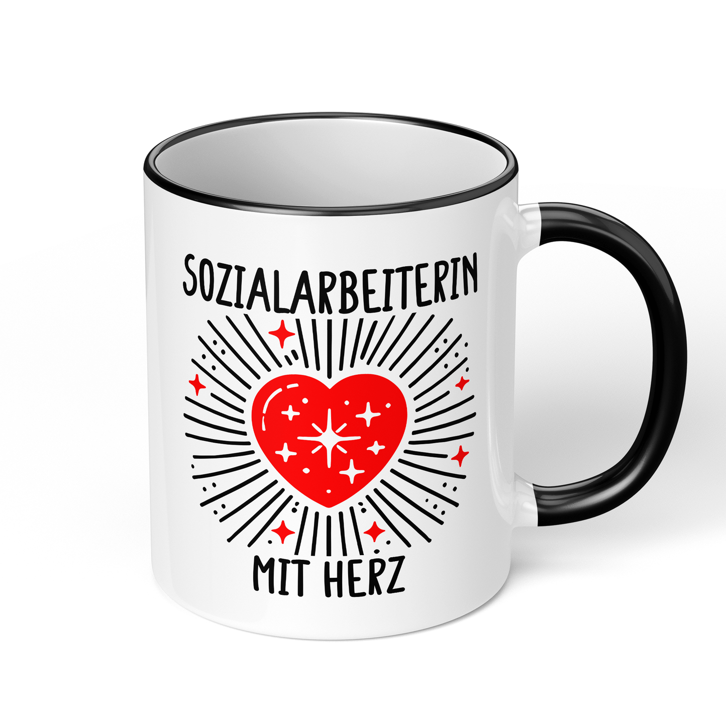 CupHaven® Sozialarbeiter Tasse - Sozialarbeiterin mit Herz - Geschenk für Sozialarbeiter und Sozialarbeiterinnen