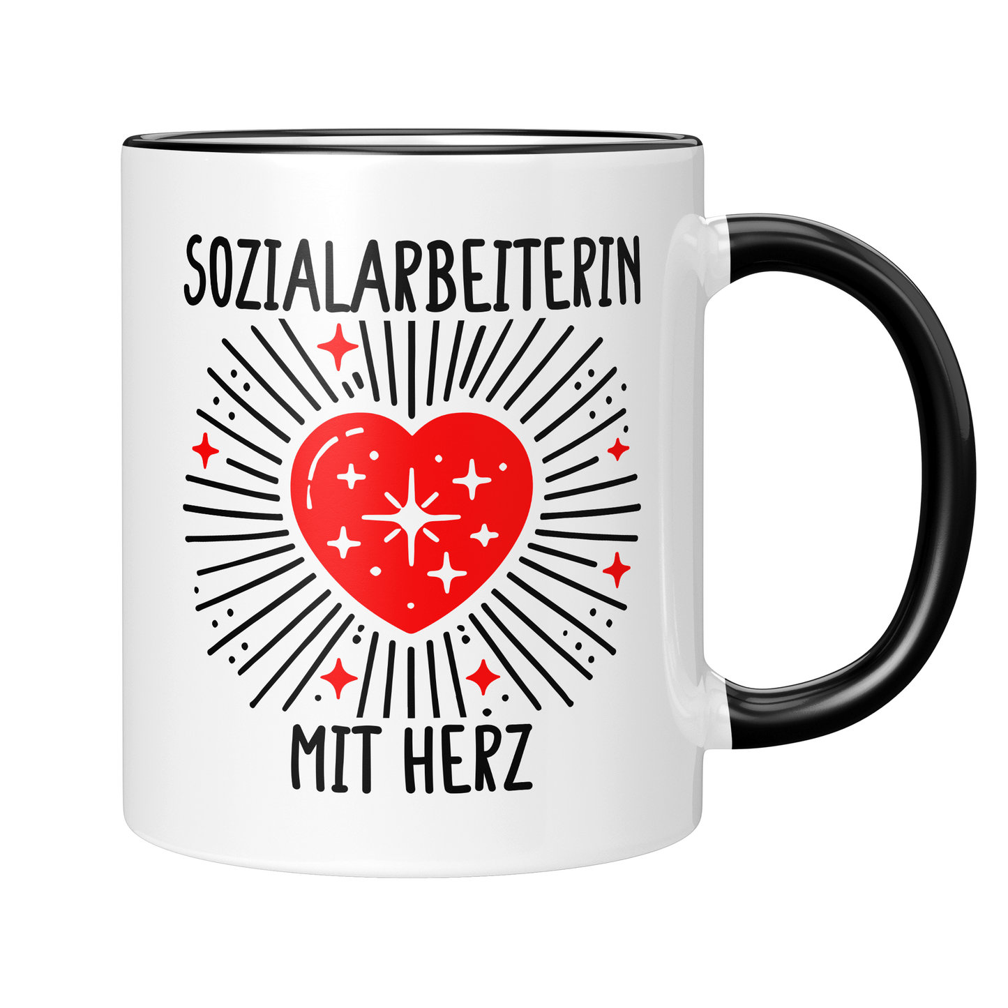 CupHaven® Sozialarbeiter Tasse - Sozialarbeiterin mit Herz - Geschenk für Sozialarbeiter und Sozialarbeiterinnen