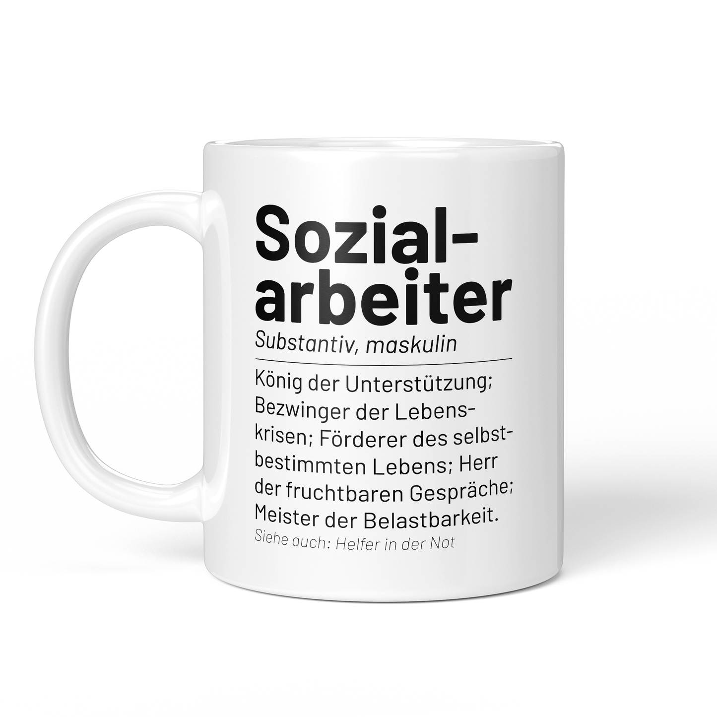 CupHaven® Sozialarbeiter Tasse - Wörterbuch "Sozialarbeiter" - Geschenk für Sozialarbeiter und Sozialarbeiterinnen
