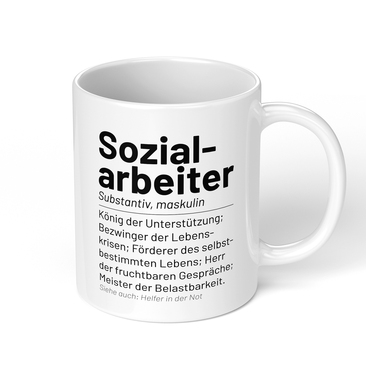 CupHaven® Sozialarbeiter Tasse - Wörterbuch "Sozialarbeiter" - Geschenk für Sozialarbeiter und Sozialarbeiterinnen