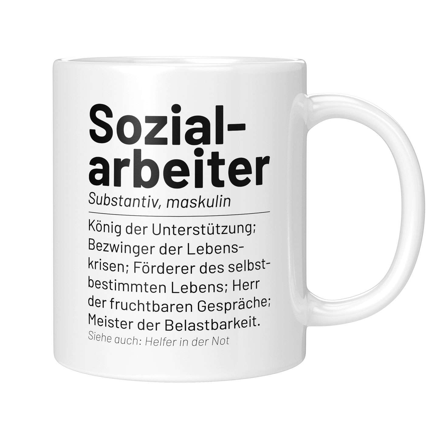 CupHaven® Sozialarbeiter Tasse - Wörterbuch "Sozialarbeiter" - Geschenk für Sozialarbeiter und Sozialarbeiterinnen