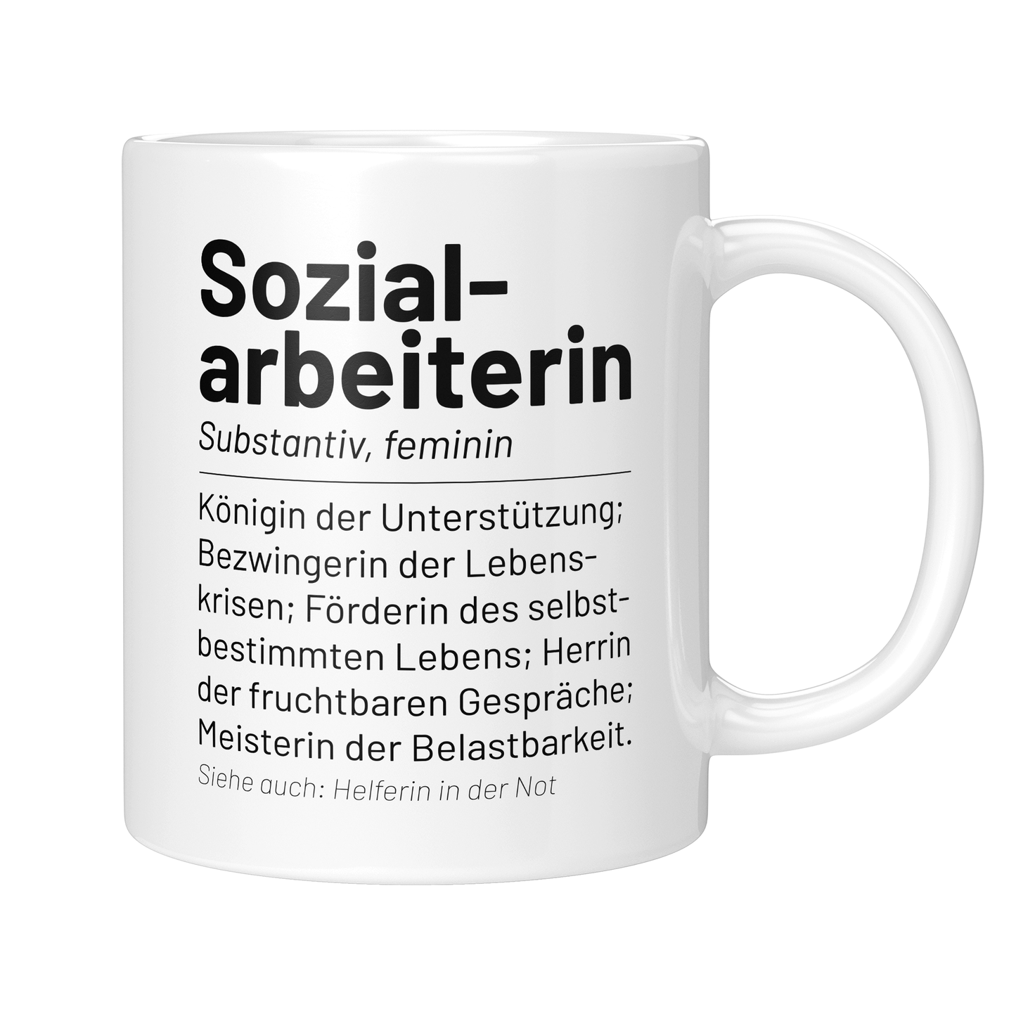CupHaven® Sozialarbeiter Tasse - Wörterbuch "Sozialarbeiterin" - Geschenk für Sozialarbeiter und Sozialarbeiterinnen