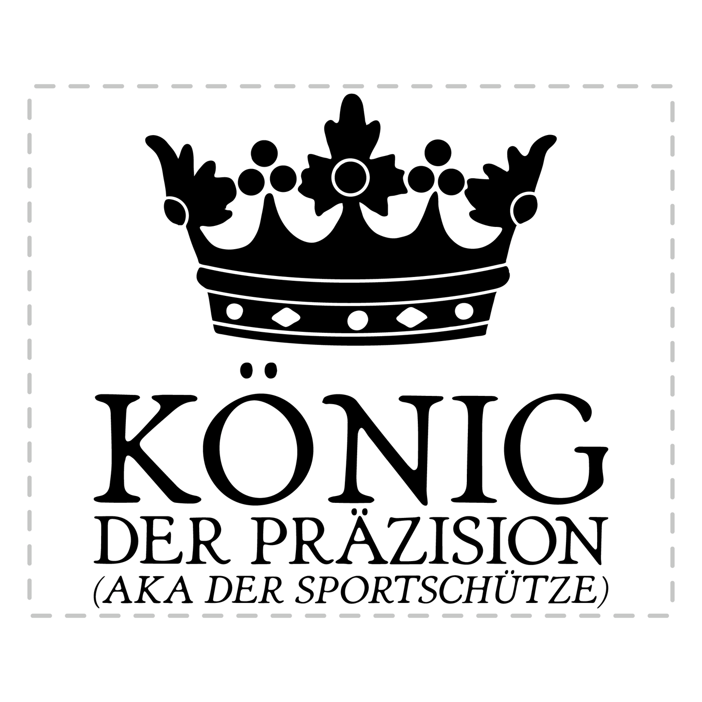 Sportschütze Tasse - König der Präzision aka der Sportschütze (Sportschießen, Geschenk)
