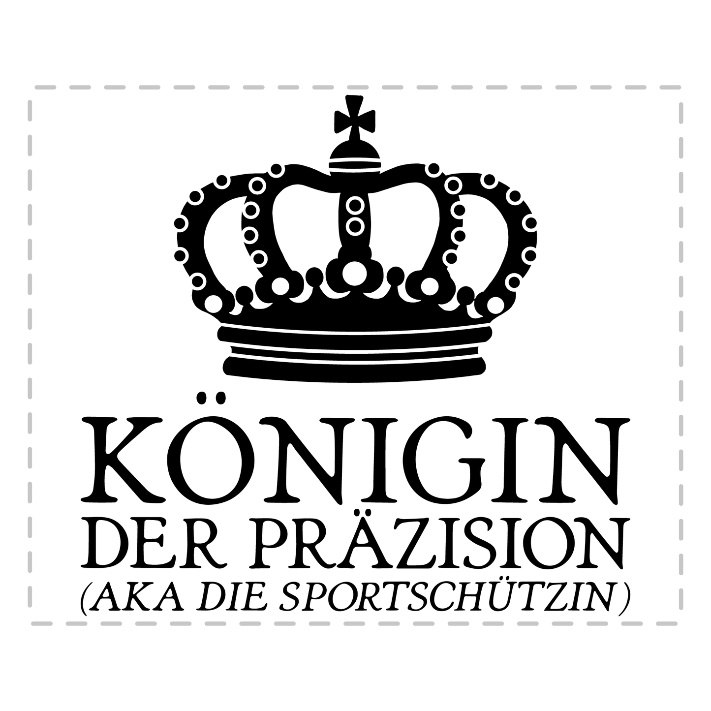 Sportschütze Tasse - Königin der Präzision aka die Sportschützin (Sportschießen, Geschenk)
