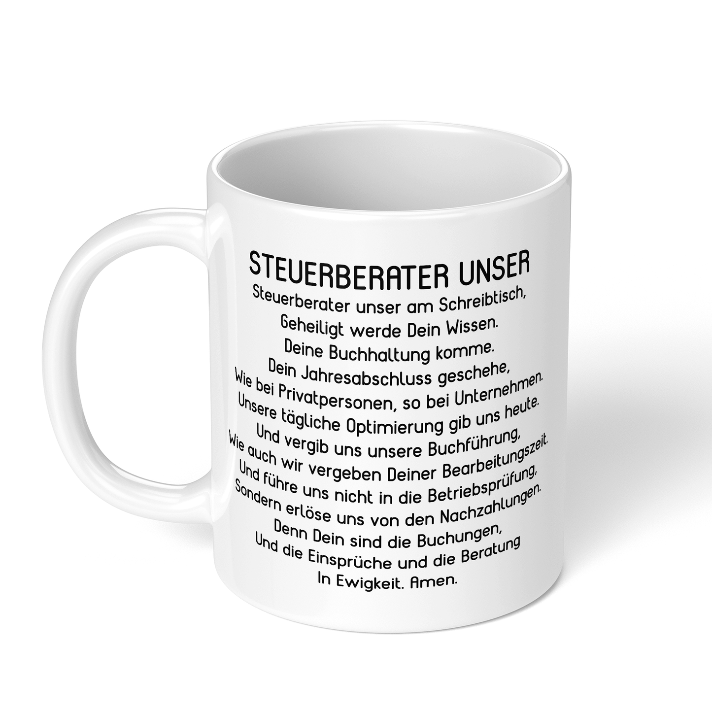 CupHaven® Steuerberater Tasse - "Steuerberater Unser"-Gebet - Geschenk für Steuerberater und Steuerberaterinnen