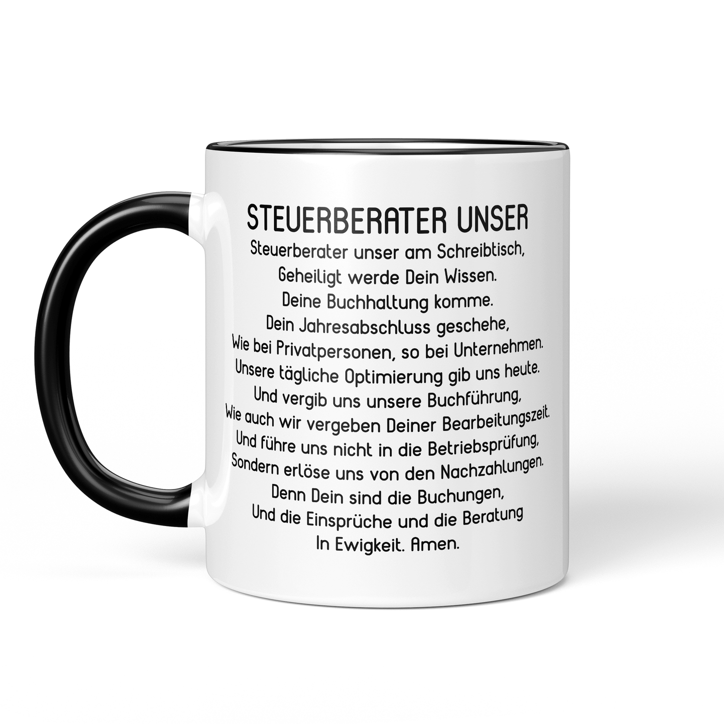 CupHaven® Steuerberater Tasse - "Steuerberater Unser"-Gebet - Geschenk für Steuerberater und Steuerberaterinnen